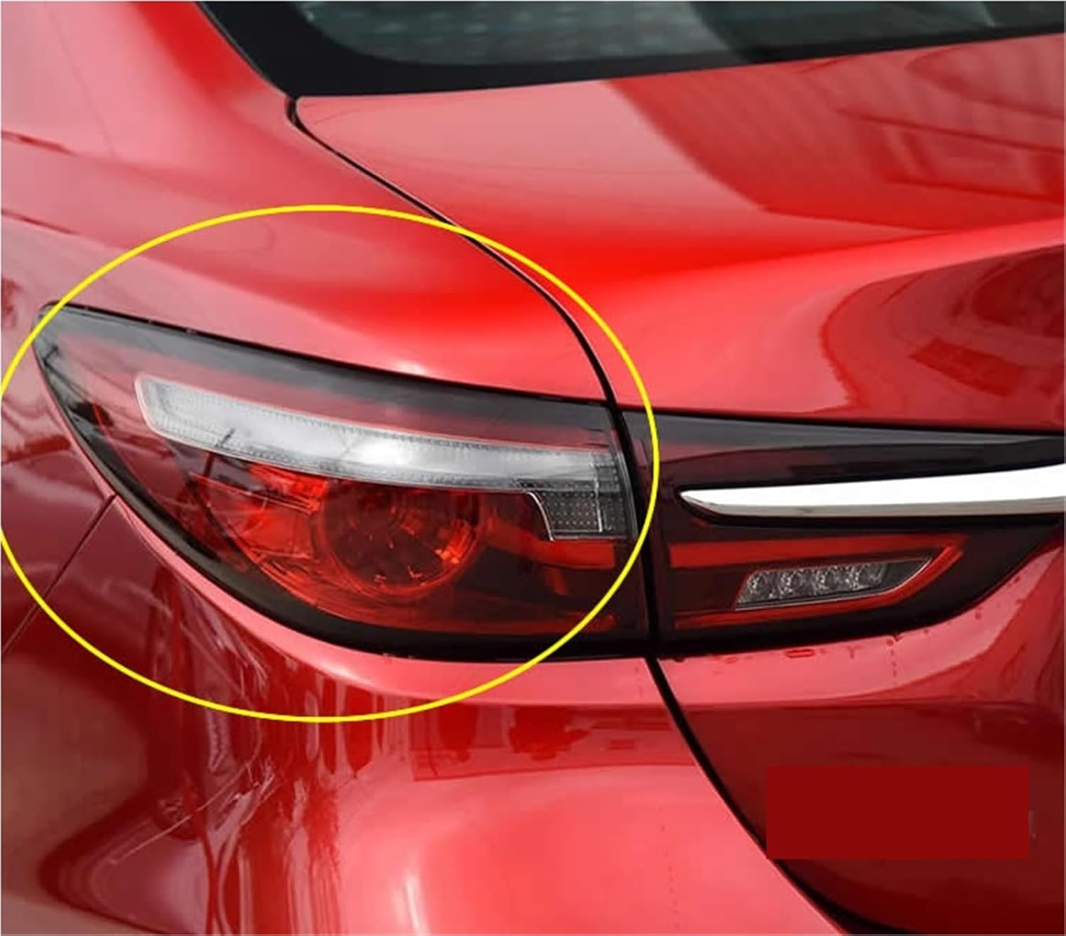 For Mazda Atenza 2020 2021 2022 2023 Car Accessories Outer Tail Lamp Cover Taillight Shell Rear Brake Lights Mask(Outside Left)