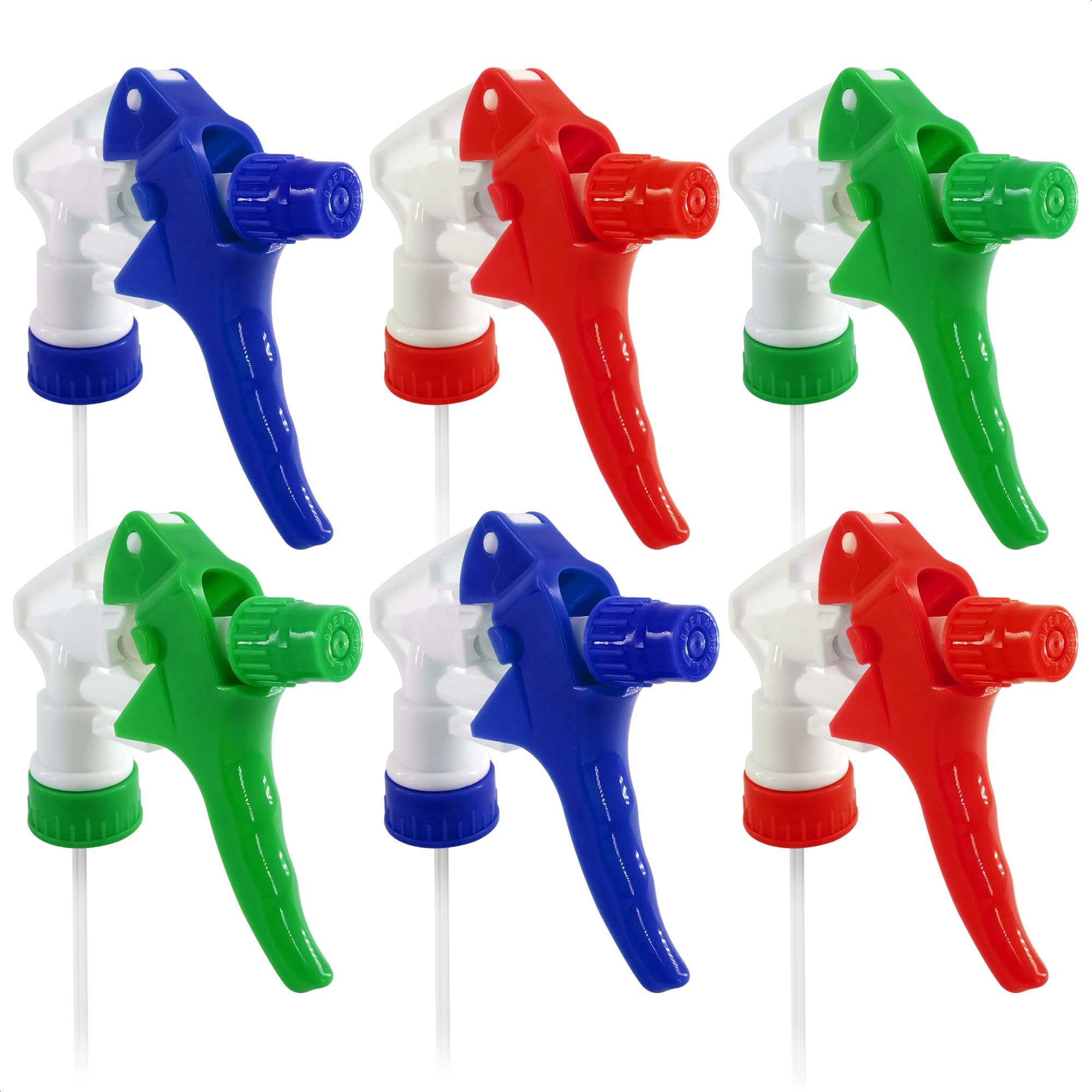 Lab Bottletop Dispensers 6 Pcs, Fits 8-32 oz Bottles (Multicolor)