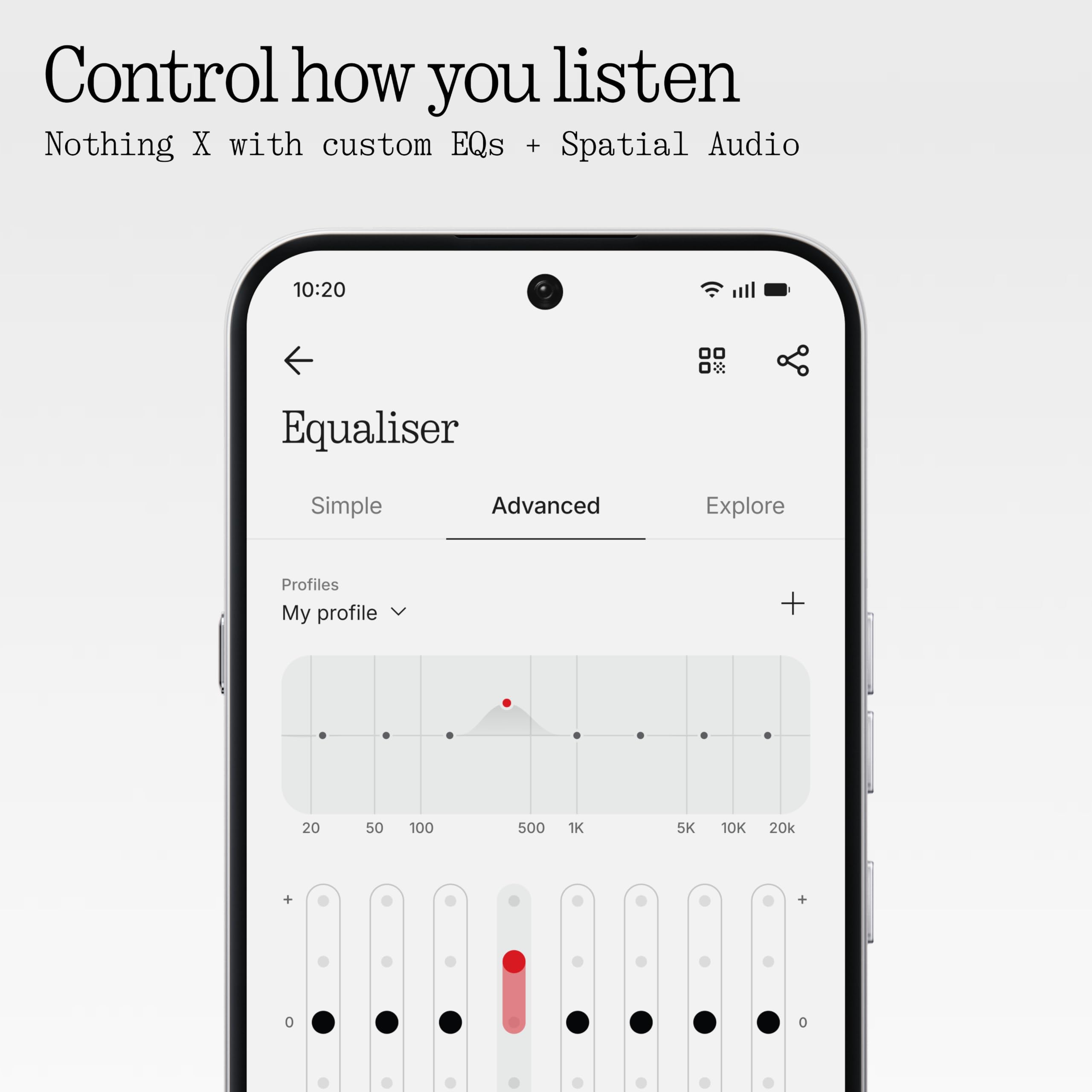 Nothing Ear (3a) Écouteurs Réduction Bruit, 45dB Hybrid ANC, Hi-Res Audio, 12mm Bass Boost, 6 Mics, Bluetooth Dual Connect pour Sport, Voyages, Travail