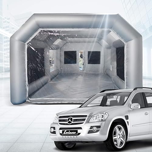 Miniatura 9 de Tienda de campaña de pintura inflable, tienda de campaña de pintura en aerosol, cabina de aerosol portátil para casa de coche, cabina de pintura