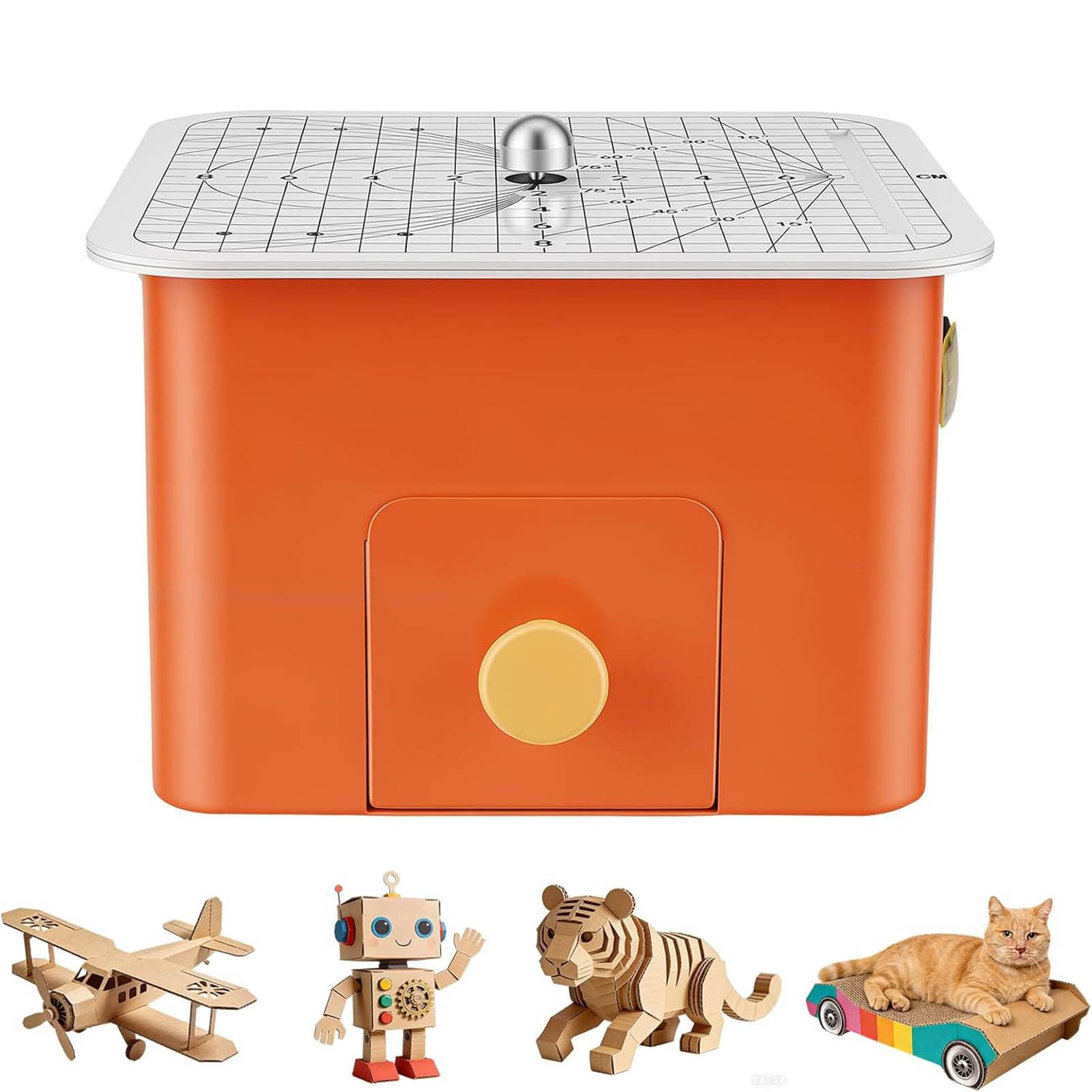 LJLYYDS Safe Cardboard Cutter for Kids, 45w Electric Chomp Saw with Bladeless Technology, Precision Cutting for 4mm Thick Cardboard, DIY Craft Tool for 3D Models & School Projects