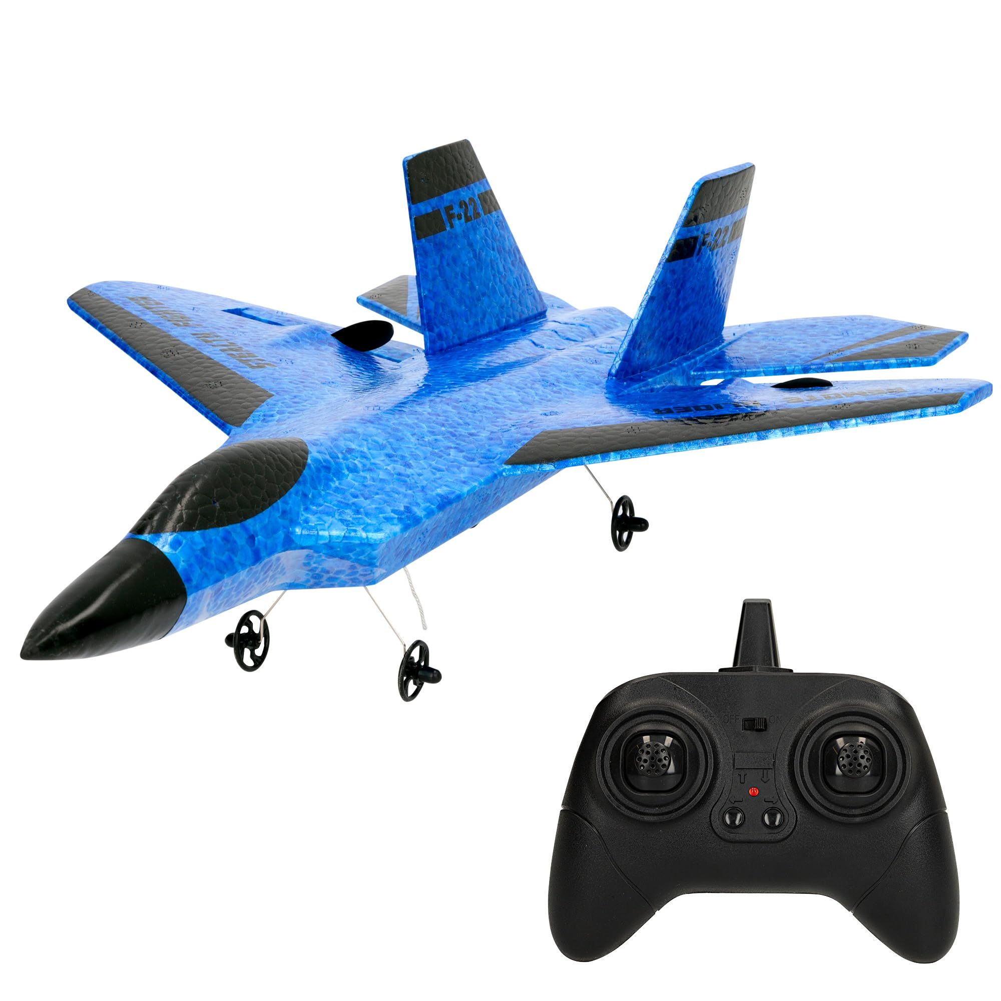 COLORBABY Speed & Go Avión teledirigido de Combate, 25x33x9 cm, Mando Control Remoto, Frecuencia 2.4 GHz, Giros 360º, Alcance 120 m, USB, Juguetes radiocontrol, Juguetes para niños, +3 años (47642)