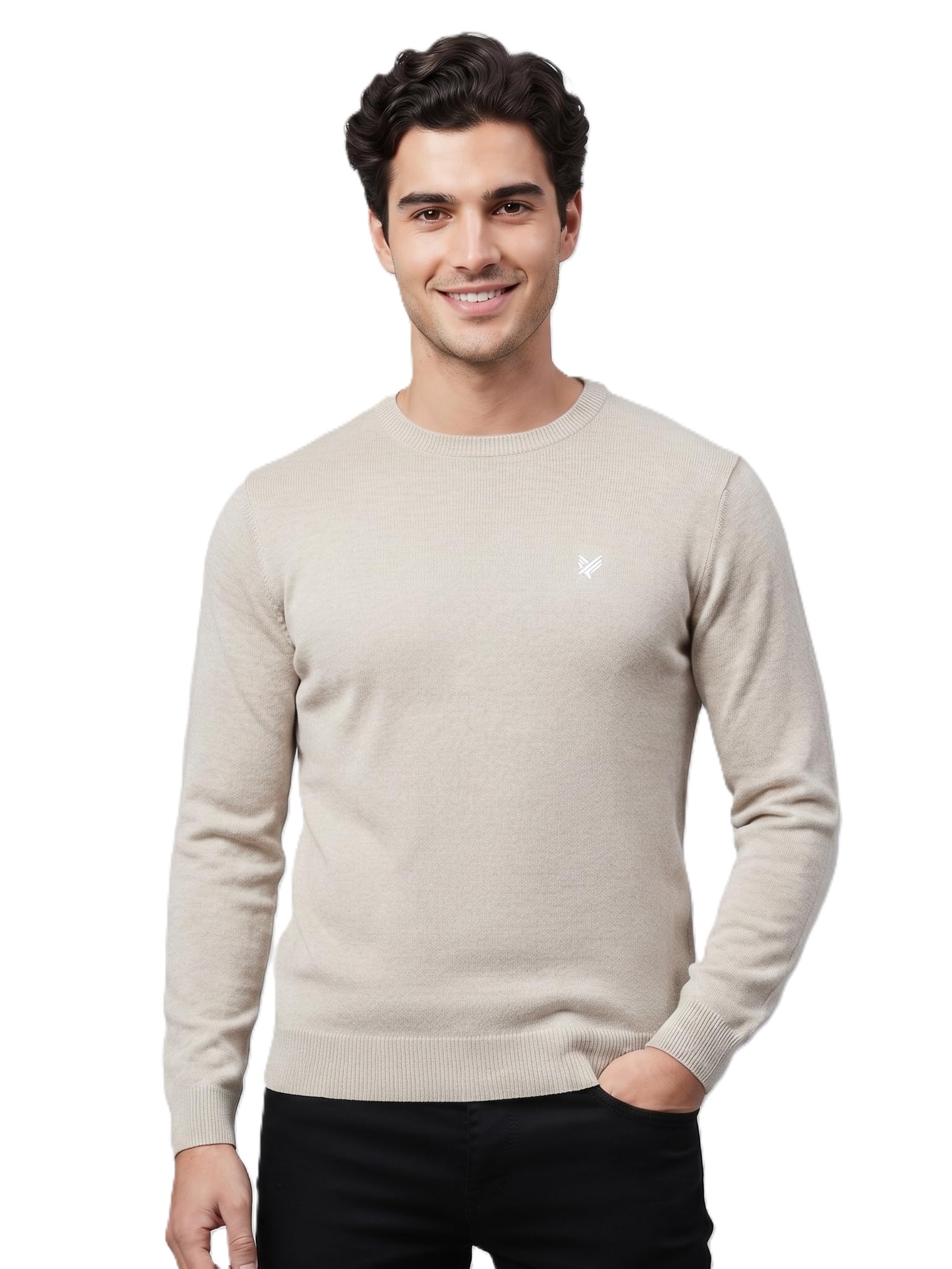 Men Round Neck Sweaters| Polyester | Winter Wear Pullovers for Men |Fully Warm Casual Sweater |Long Sleeveles-picture-29
