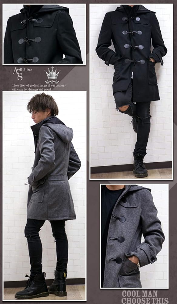 【M.Fil】美品♡ダッフルコート ロングコート　サイズ38 グレー M.Fil】美品♡ダッフルコート ロングコート サイズ38 グレー