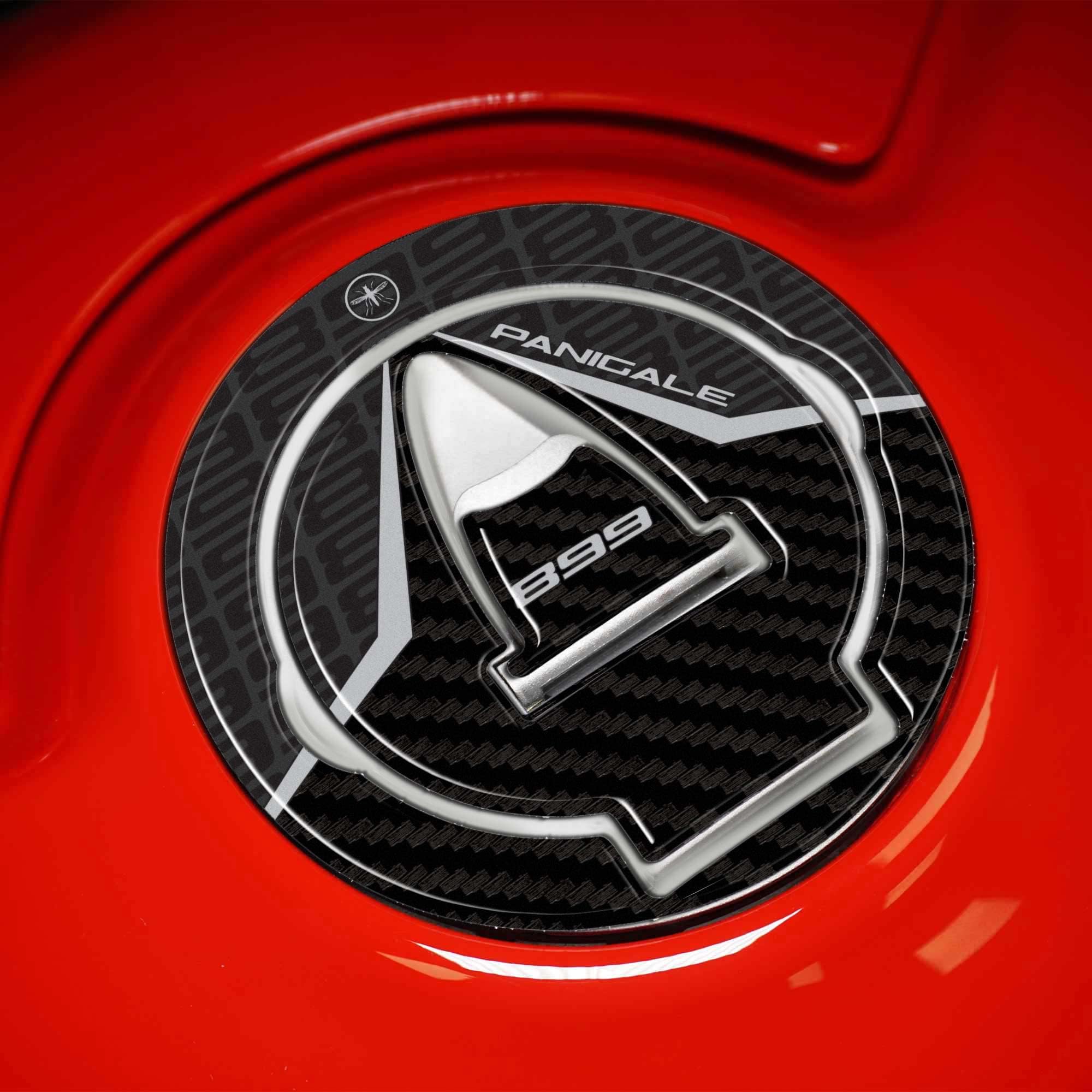 labelbike - 3D Sticker Motorcycle Fuel Tank Cap Protection and Decoration in Resin Compatible with Ducati Panigale 899 2013-2015 Motorcycle