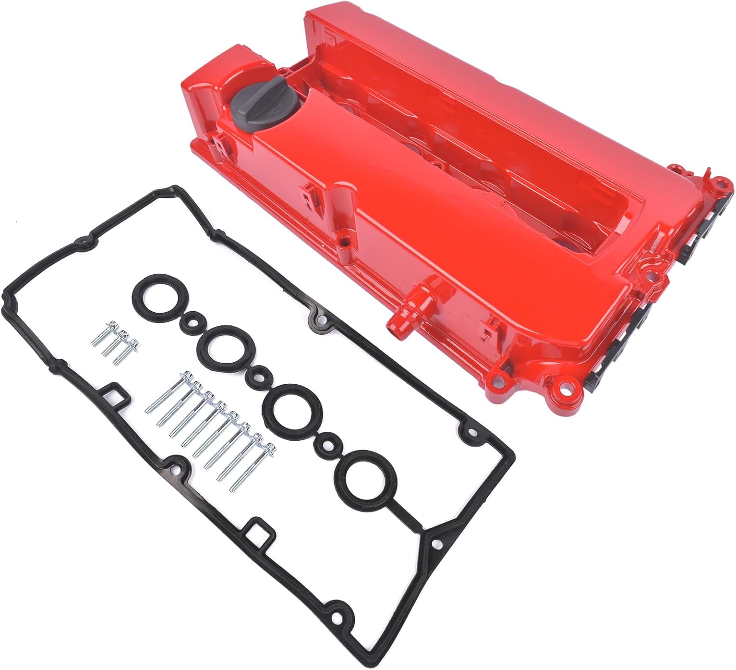 Aluminum Red Valve Cover w/Gasket Replacement for Chevy Aveo Aveo5 Cruze Sonic Saturn Astra Pontiac G3 1.6 1.8L 2008-2018 55558673 55564395 96889998