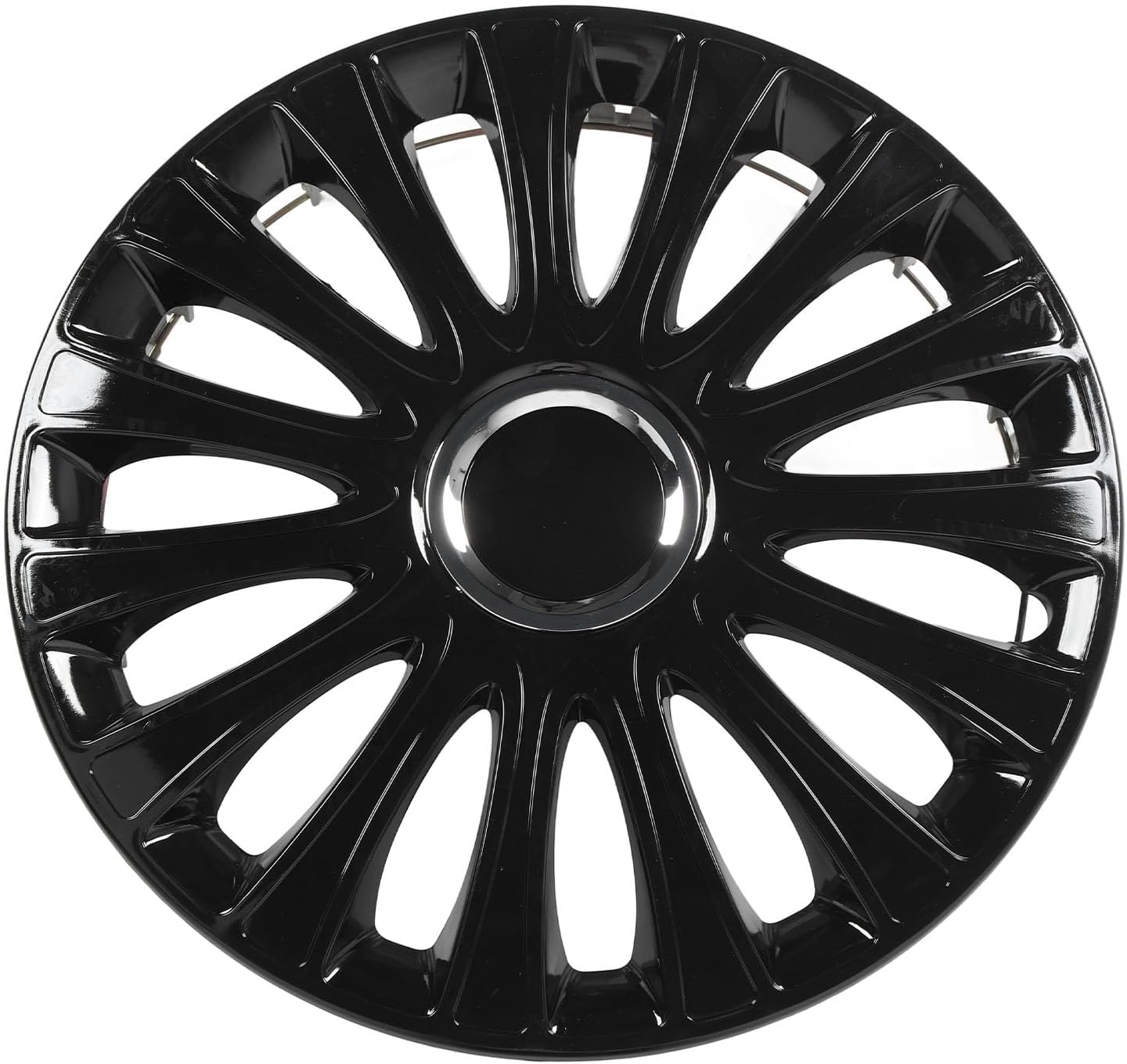 Stylish 14 Inch Wheel Hub Caps with Design - Premium ABS Full Protection Hubcap Set for Car Rim Cover - Universal Fit for R14 Wheels