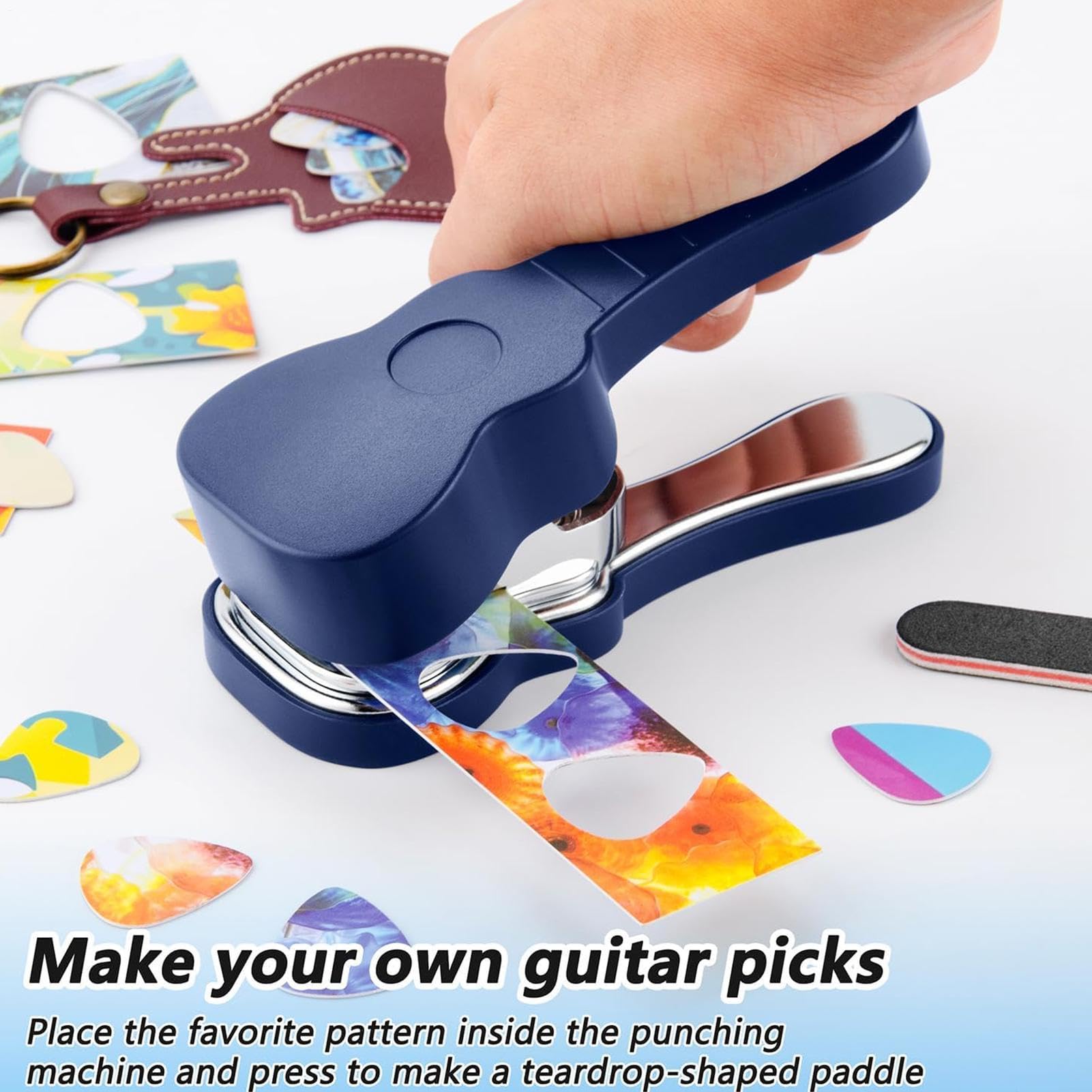 Genérico Fabricador De Púas para Guitarra | Kit De Herramientas Artísticas Coloridas Y Geniales,Kit para Hacer Púas De Guitarra,para Músicos Jóvenes Artistas Y Regalos Creativos