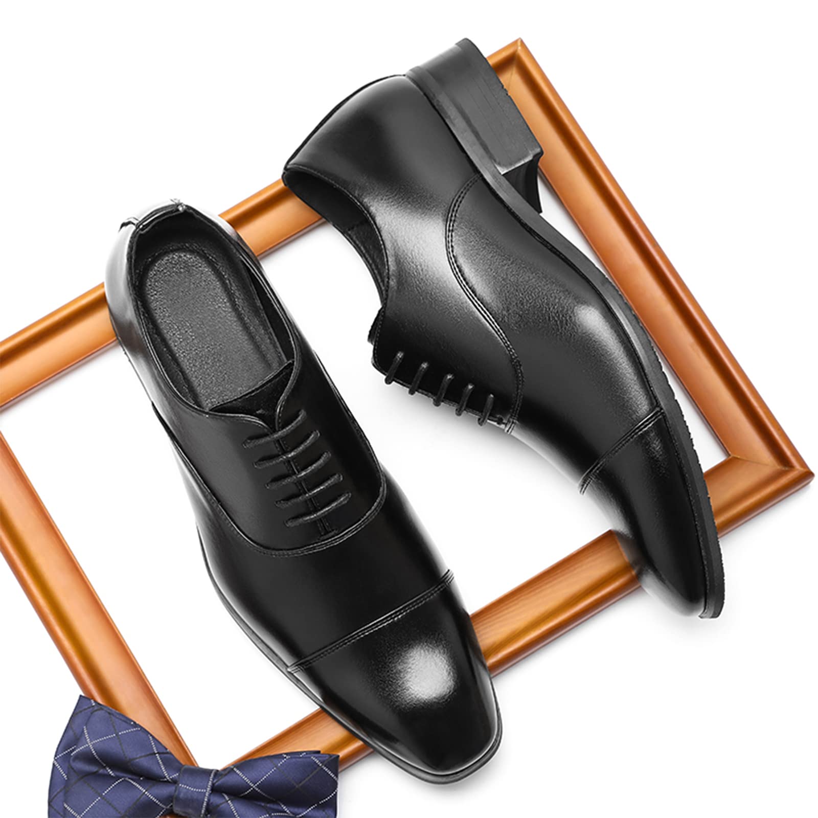 ANUFER Uomini Formale Affare Scarpe da Sera di Bell'aspetto Oxford con Punta a Punta Pelle in Microfibra Scarpe da Sposa