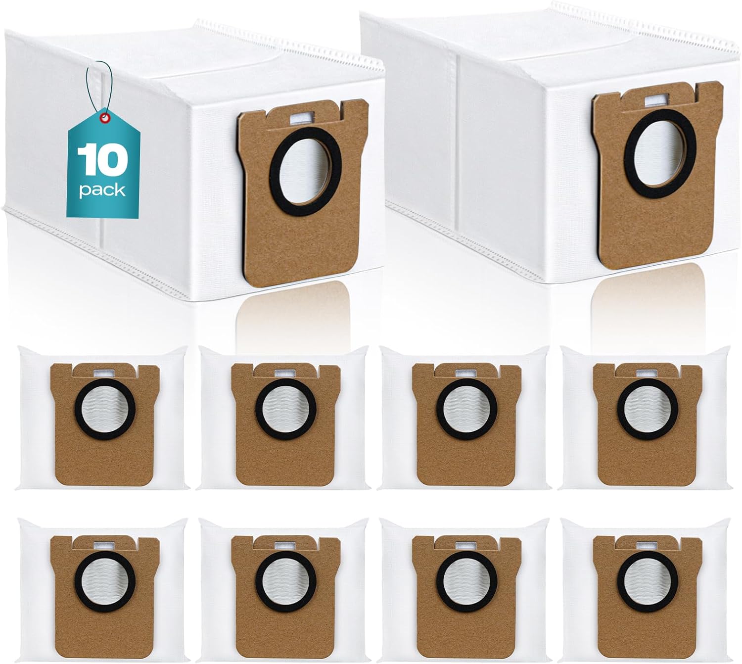 10 Pack Dust Bag Compatible with Dreametech L10s Ultra / L10 Ultra/Dreame L20 Ultra Robot Vacuum Self-Emptying Base, 3L Large Capacity Auto-Seal Disposable Trash Replacement Bag Accessories 10 Pack Dust Bag Compatible with Dreametech L10s Ultra / L10 Ultra/Dreame L20 Ultra Robot Vacuum Self-Emptying Base, 3L Large Capacity Auto-Seal Disposable Trash Replacement Bag Accessories