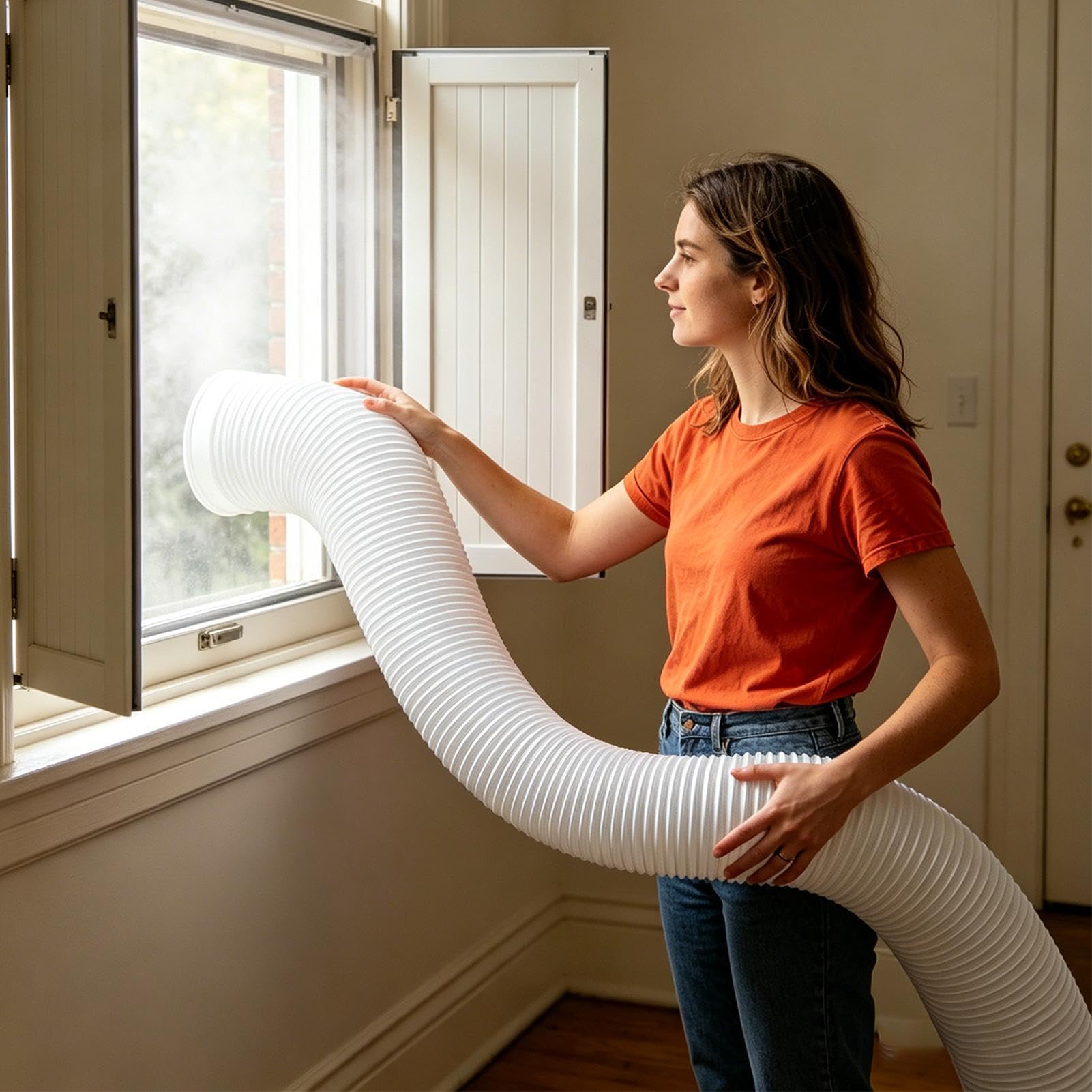 Tubo Di Scarico Per Condizionatore Portatile Ispessito Telescopico | Tubo di sfiato CA mobile per officina, dormitorio, magazzino, camera da , ufficio domestico