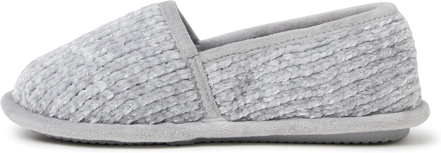 Dearfoams Women's Chenille A-line Slipper Large Sleet