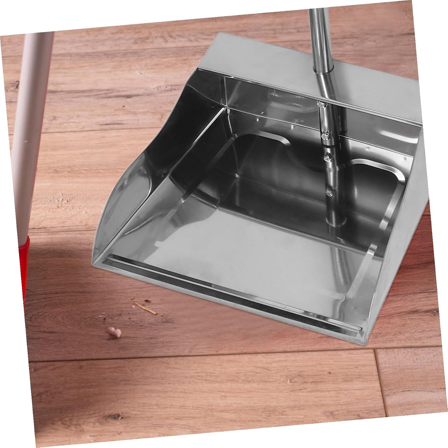 Heavy-Duty Stainless Steel Dustpan with Handle Ergonomic Design for Comfortable Use Large Capacity for Efficient Cleaning for Industrial and Commercial Tasks