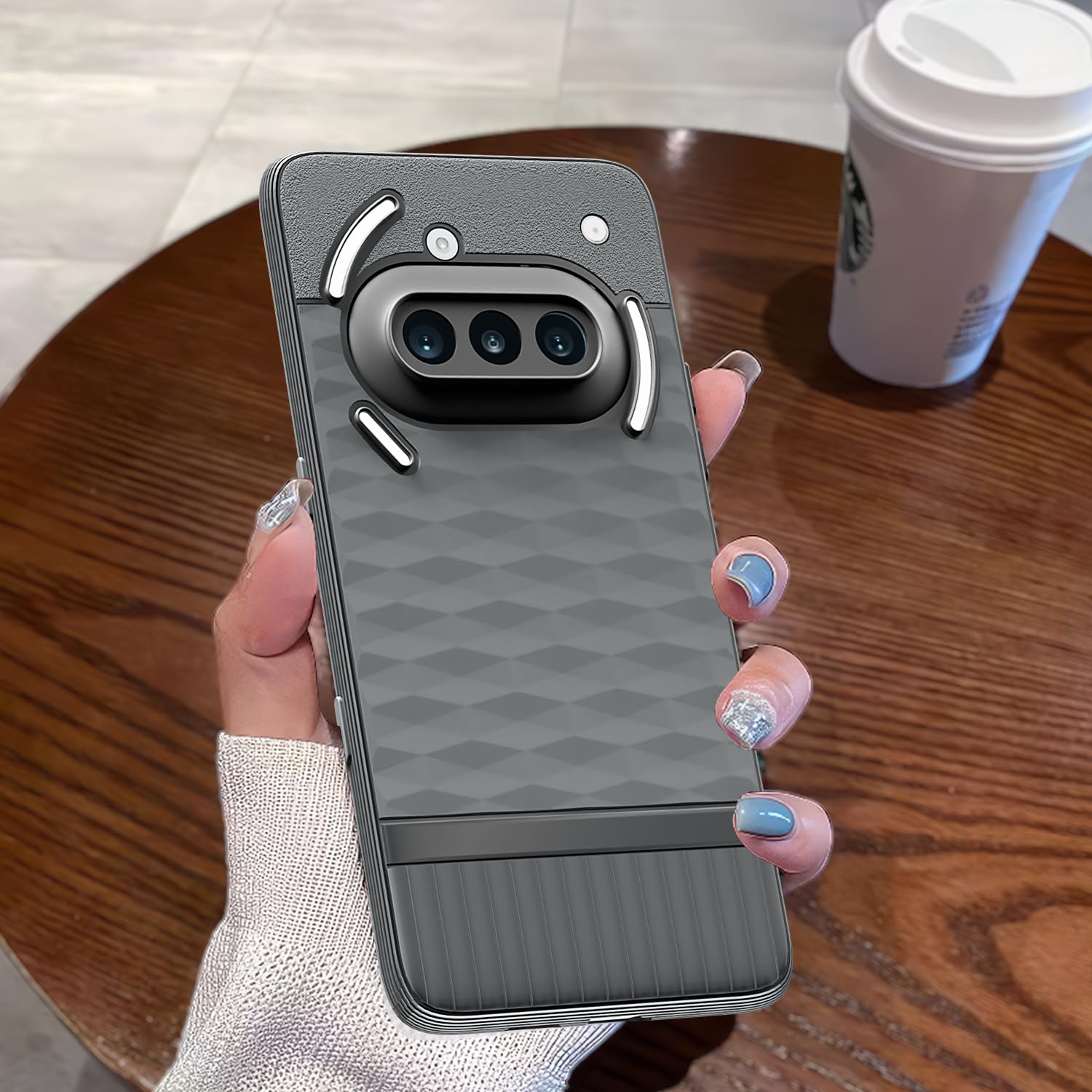 Amazon basics Back Cover for Nothing Phone 3a 5G | Full Camera Protection | TPU Soft Flexible Shockproof Bumper Case(Grey) 13 71iYNTa5nGL. SL1500