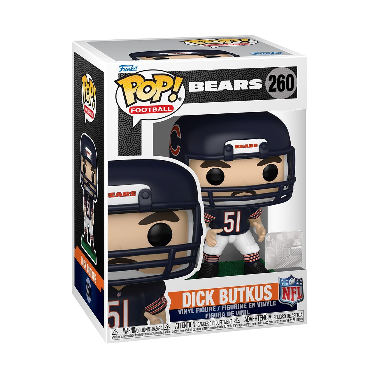 Funko POP NFL: Bears - Dick Butkus - Collectable Vinyl Figure - Gift Idea - Official Merchandise - for Kids & Adults - Sports Fans - Model Figure for Collectors and Display