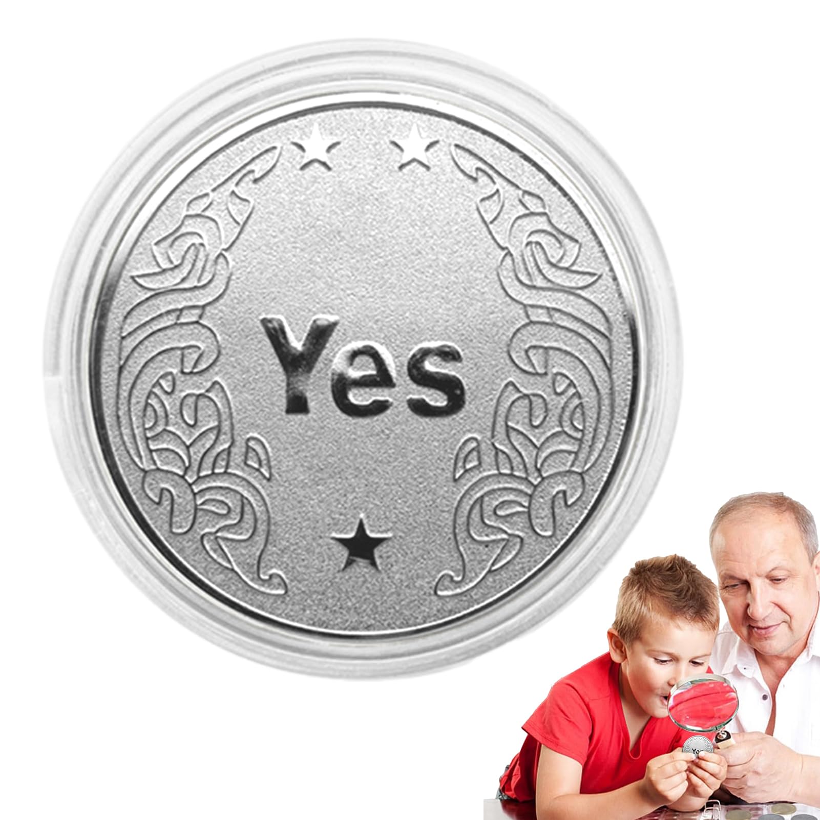 챌린지 코인 | 코인 수집을 위한 챌린지 코인 | YES NO 반환할 코인 참신한 코인 선물 생일 선물 파티 선물 연설 일반  선물-Freehip.co.kr