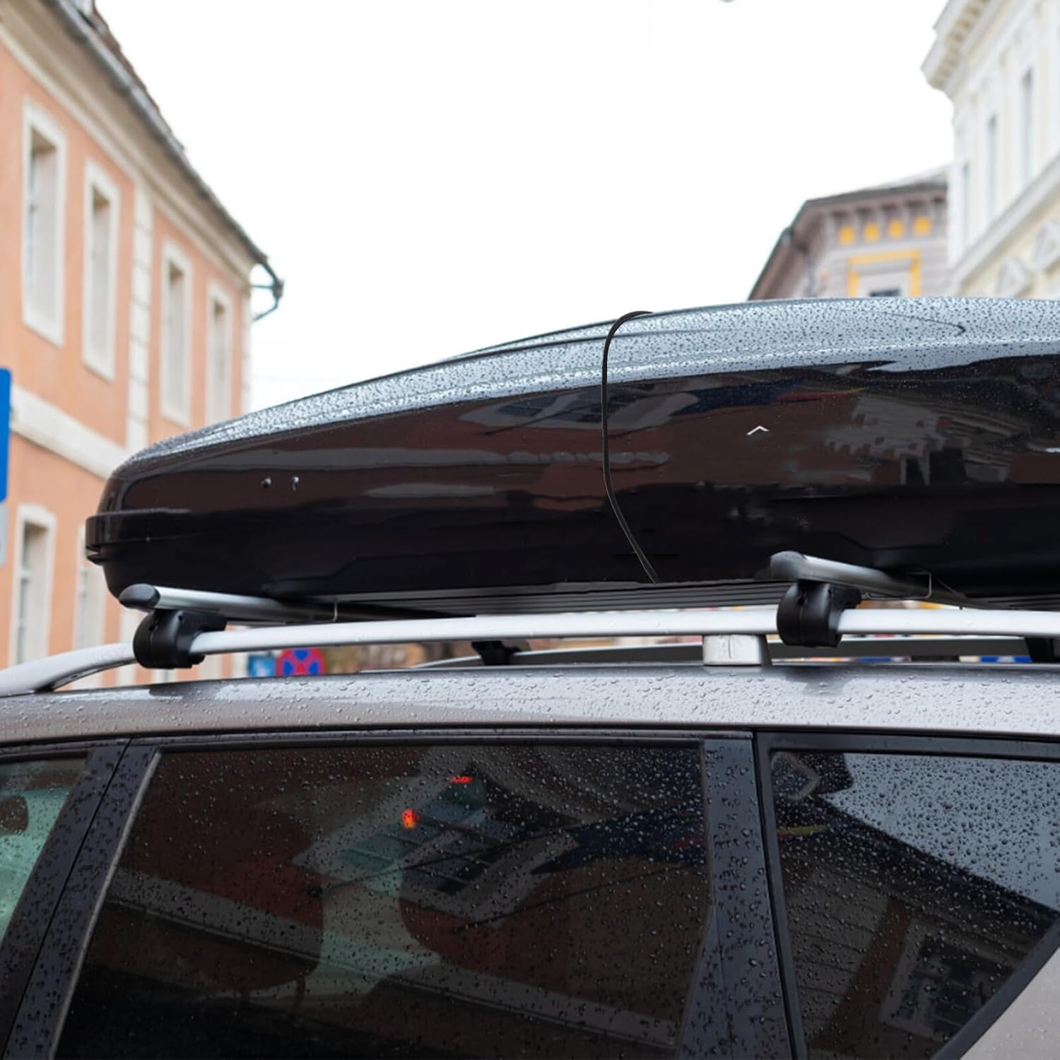 4pcs Outdoor Cargo Bungee Cords with Hooks, 60cm Heavy Duty Elastic Tie Down Straps for Luggage, Mountain Bike Rack, and Camping Use