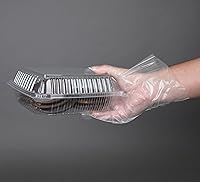 Vista 35 de Daxwell 8 x 8 x 3 pulgadas con bisagras de plástico (OPS) recipientes para llevar, microondas, E10005891 (caja de 200)