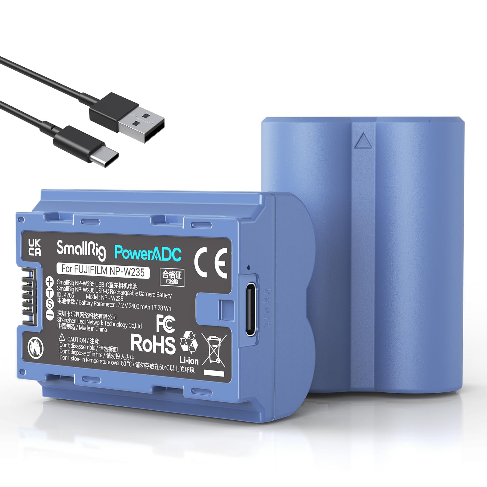 SmallRig NP-W235 USB-C Battery 2400mAh for Fujifilm X-S20 / X-T5