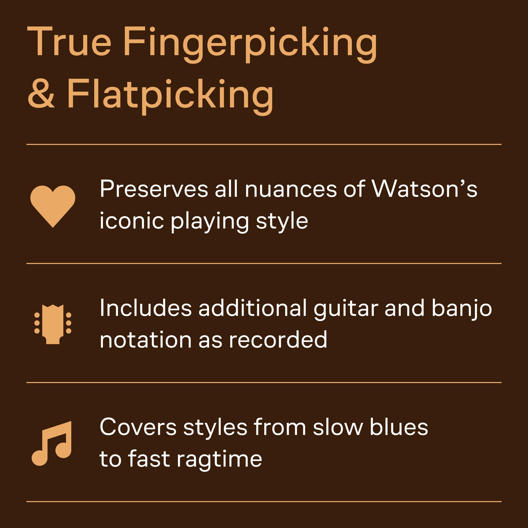 Doc Watson: Guitar Anthology - Recueil de partitions pour guitare avec tablatures | 14 transcriptions note à note en notation standard et TAB | Bluegrass, folk, fingerstyle et flatpicking