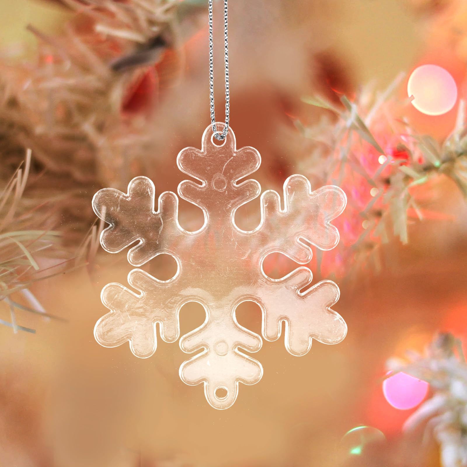 TOYANDONA 500 Pièces Ornement Suspendu Flocon de Neige en Acrylique | Réutilisable, Petit Format Compact, Style Festif, Adapté Hôtels et Centres Commerciaux, pour Garçon et Filles