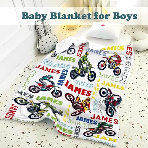 Miniatura 41 de Manta de bebé personalizada para niños, manta de bebé personalizada con nombre súper suave para niños, mantas de elefante personalizadas para bebés