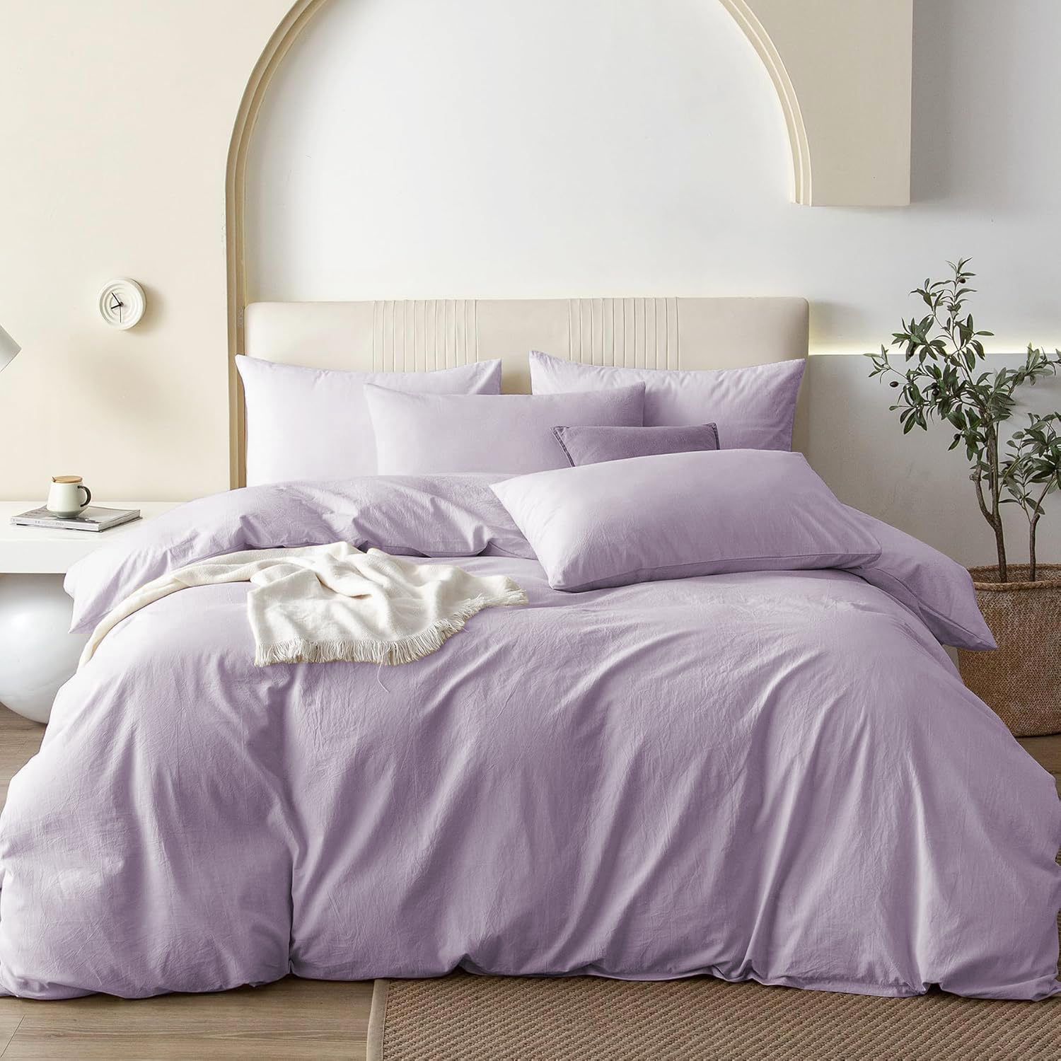 Covebett Bettwäsche Baumwolle Weich Renforce Baumwollbettwäsche ÖKO-TEX Bettbezug und Kissenbezug 80x80cm Reißverschluss