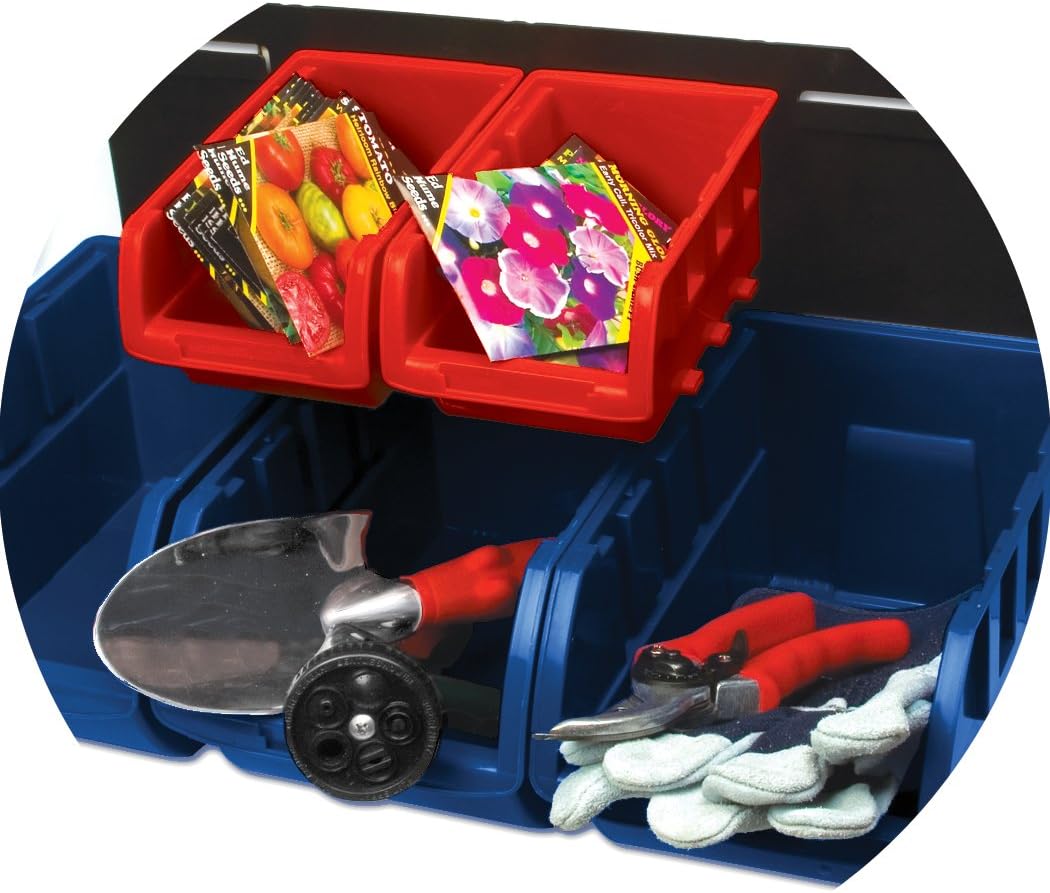 Performance Tool W5195 Storage Bin Set, 15-Piece - Open Home Storage Bins - 