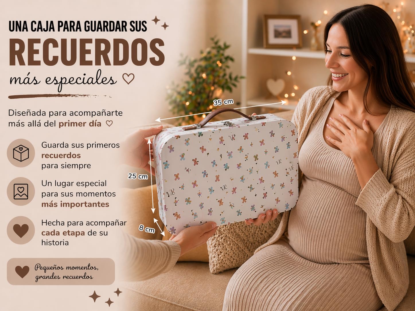 Canastilla Regalo para Bebé recién nacido. Cesta regalo para bebé recién nacido Incluye: Maletín, Manta, Conjunto de Ropa 100% algodón orgánico, Peluche, Sonajero, Tarjeta de Bienvenida