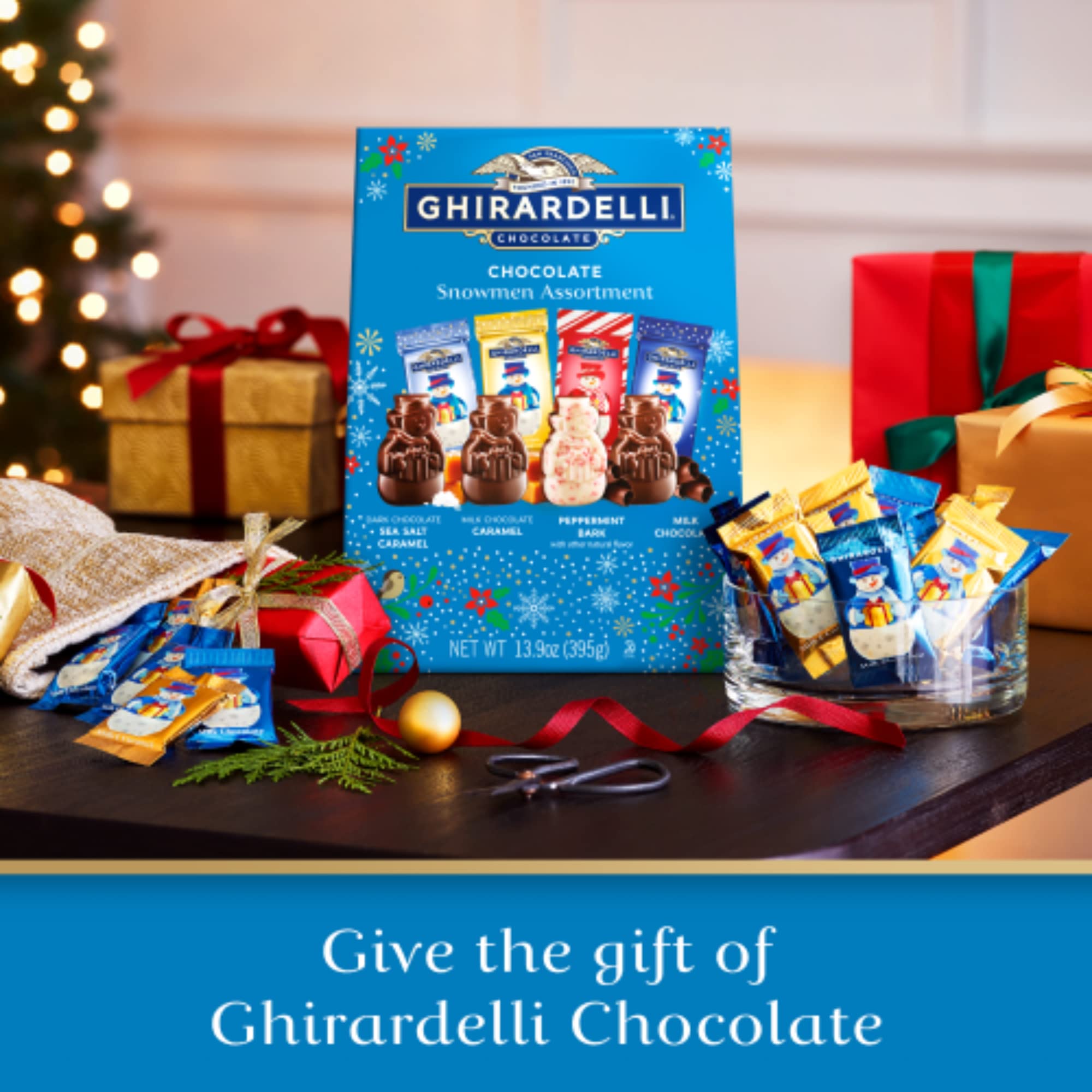 Ghirardelli Chocolate Limited Edition Snowmen Assortment, Individually