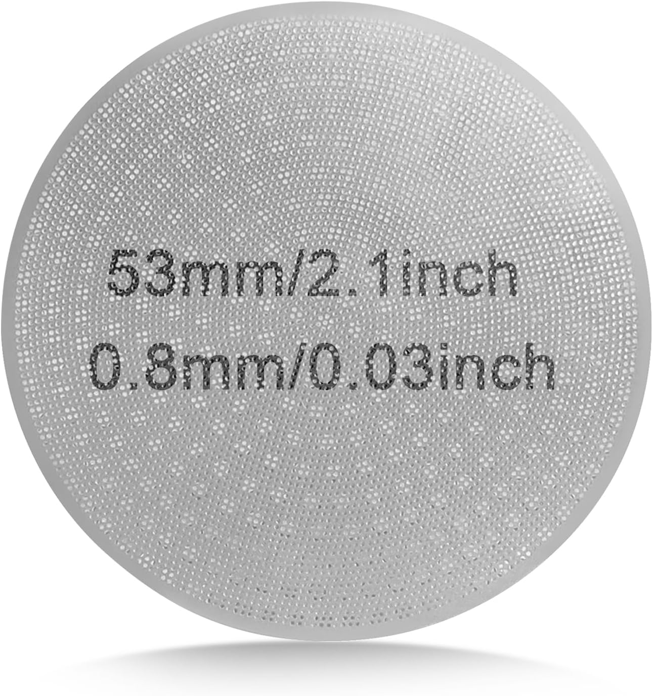 Utoolmart 2 Pack 53mm Espresso Puck Screen, 0.8mm Ultra Thin Coffee Espresso Filter Screen, Mesh Reusable Metal Filter for Espresso Portafilter Filter Basket 54mm image 2