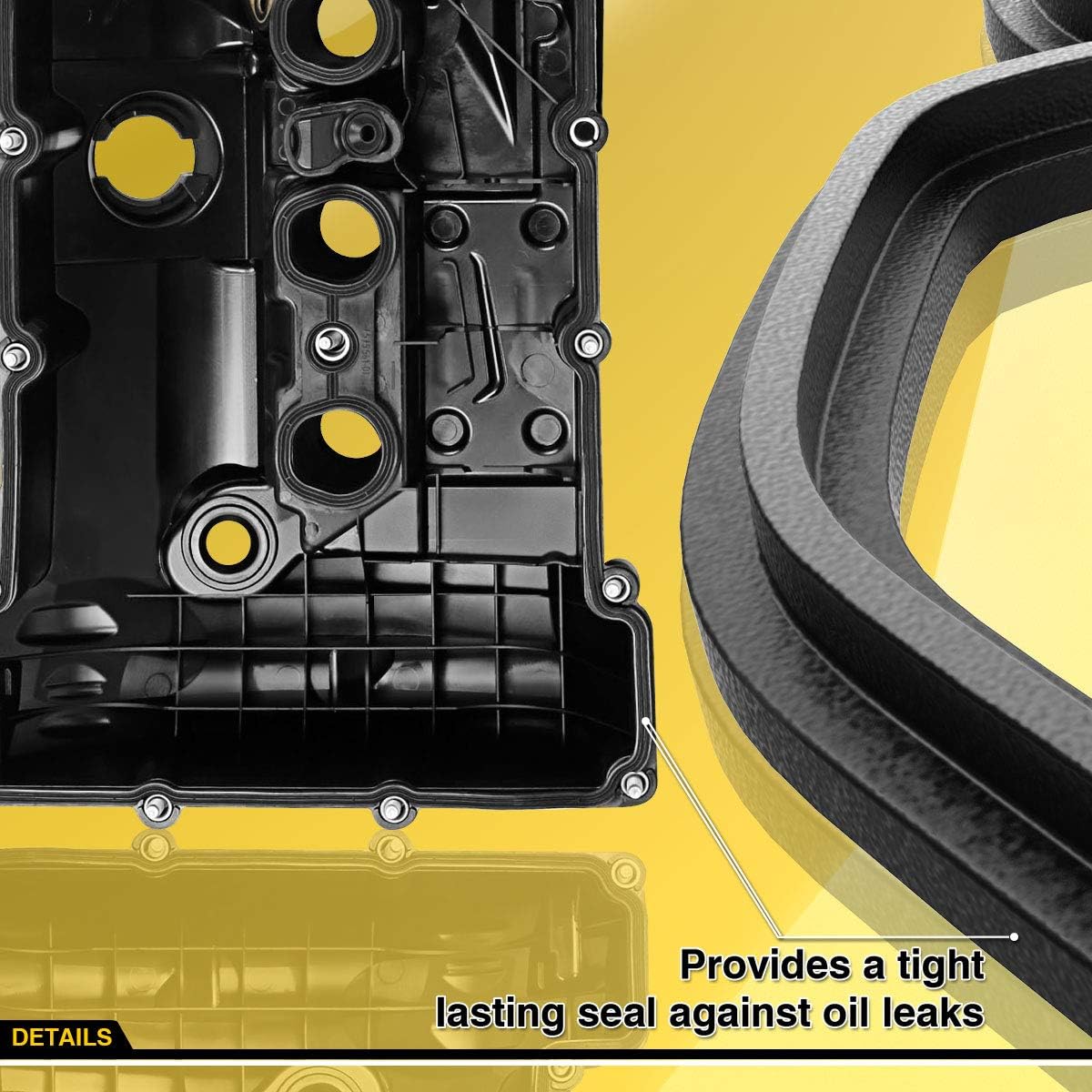 Bеѕt Quаlіtу 🔥 A-Premium Engine Valve Cover with Gasket & Bolts & Seals Compatible with BMW 128i 328i 528i 328xi 528xi 328i xDrive 528i xDrive X3 X5 Z4 2006-2013 L6 3.0L Gas 11127552281