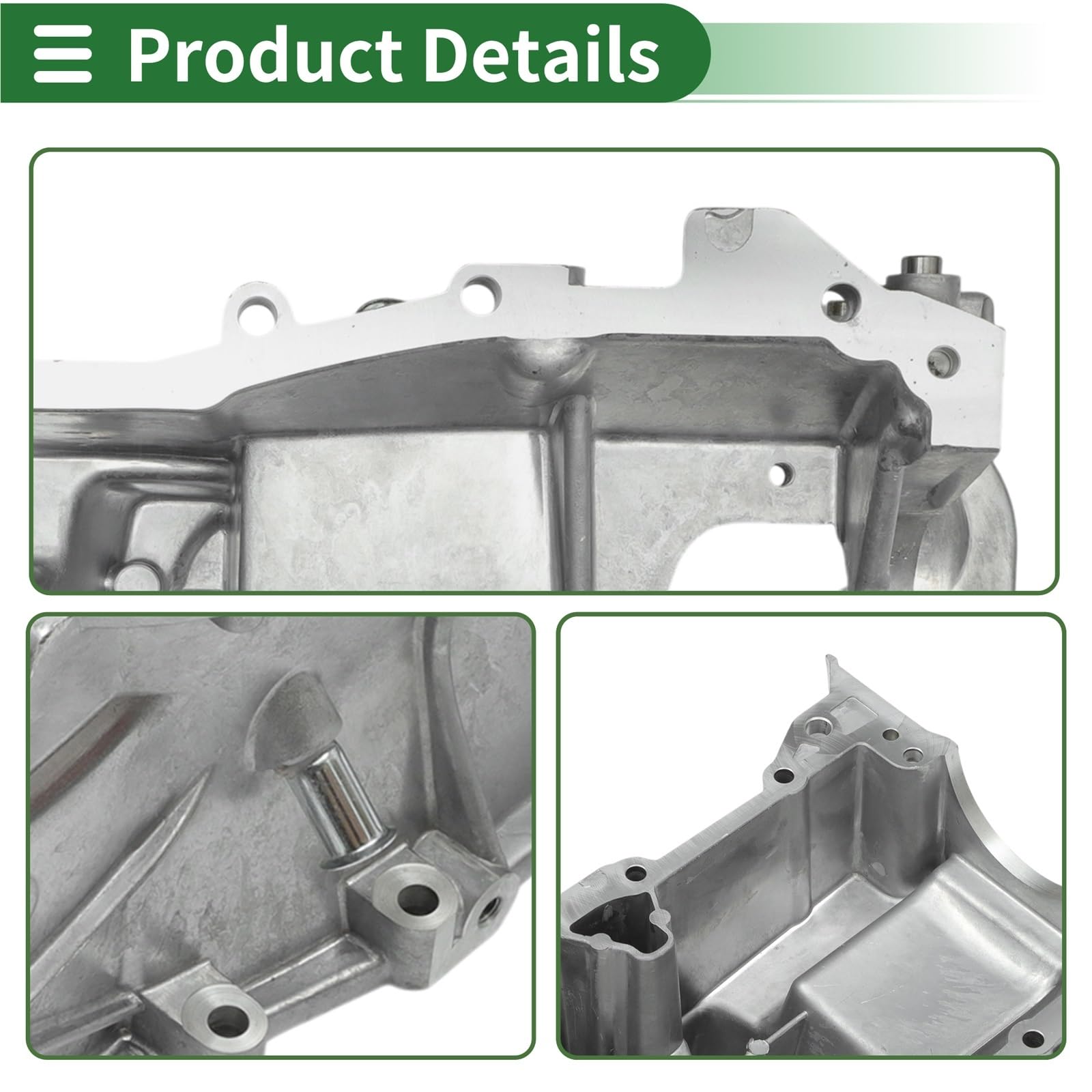 Miska olejowa na wymianę‌ Miska olejowa silnika samochodowego, aluminiowa miska, skrzyni biegów, Pasuje do Lexusa CT200h 1.8L 2011-2017 1142037010