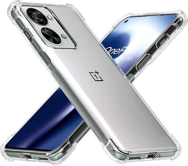 Cresee for OnePlus Nord 2T 5G Case (2022) Crystal Clear Cover Bumper with Reinforced Corners Slim Fit Anti-Scratch Shockproof Flexible TPU Phone Case for Nord 2T, Transparent