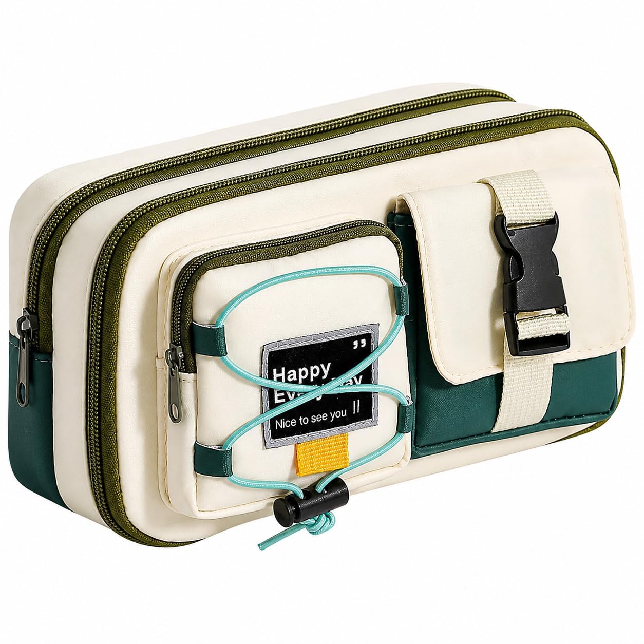 Cute Aesthetic Large Capacity Multi-Pocket with Zipper Pencil Pouch-picture-42