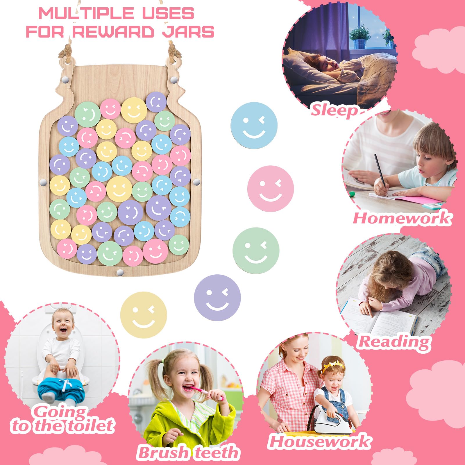 Snapklik.com : Zhanmai 11.57 X 8.66" Classroom Reward Jar For Kids ...