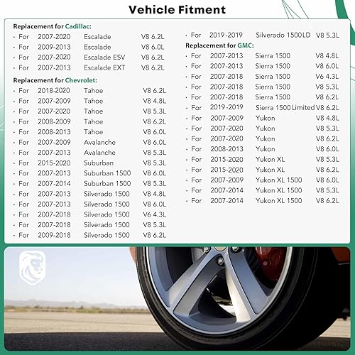 Miniatura 2 de Juego de 2 pinzas de freno trasero de repuesto para Chevrolet Silverado 1500 GMC Sierra 1500 Cadillac Escalade