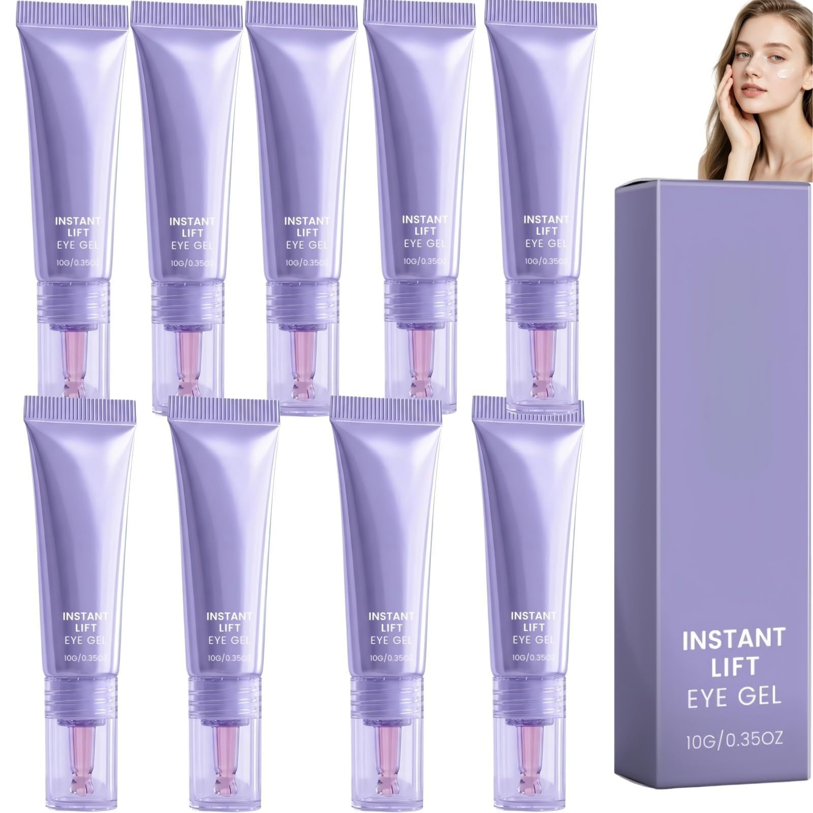 Gel lifting istantaneo per gli occhi, Retinol Creme Contorno Occhi, Anti-occhiaie, Crema Riparatrice Occhi Idratante, Corregge rughe, tasche, occhiaie e rilassamento del contorno oculare. | Idratare e levigare la pelle del contorno occhi.