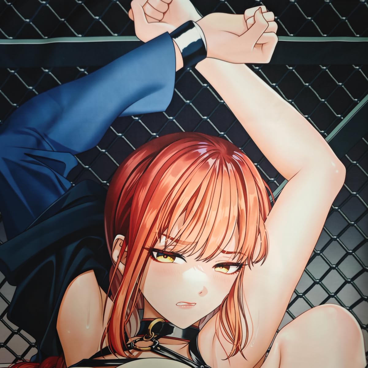 MISAKI1987 Makima Anime Girl Dakimakura Hugging Body Pillow Case Cover 150cm X 50cm (Peach Skin)