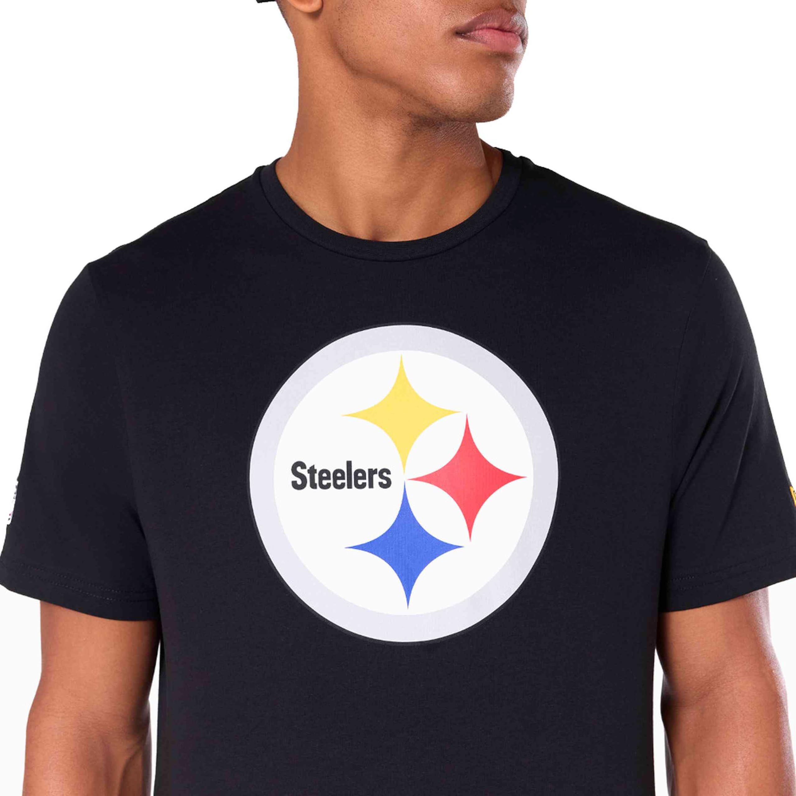 New Era Pittsburgh Steelers NFL Team Logo Black T-Shirt
