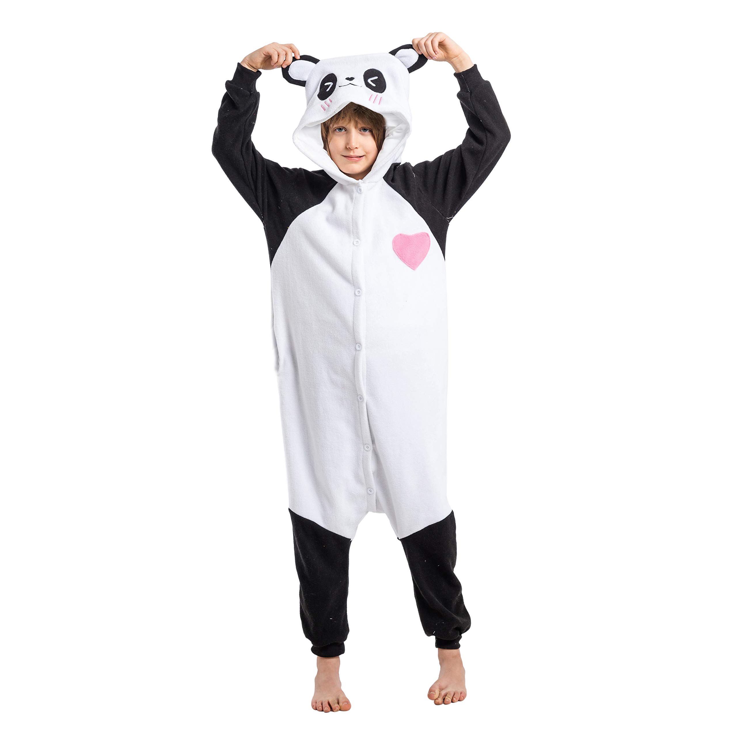 Unisex Child Pajama Plush Onesie One Piece Panda Animal Costume