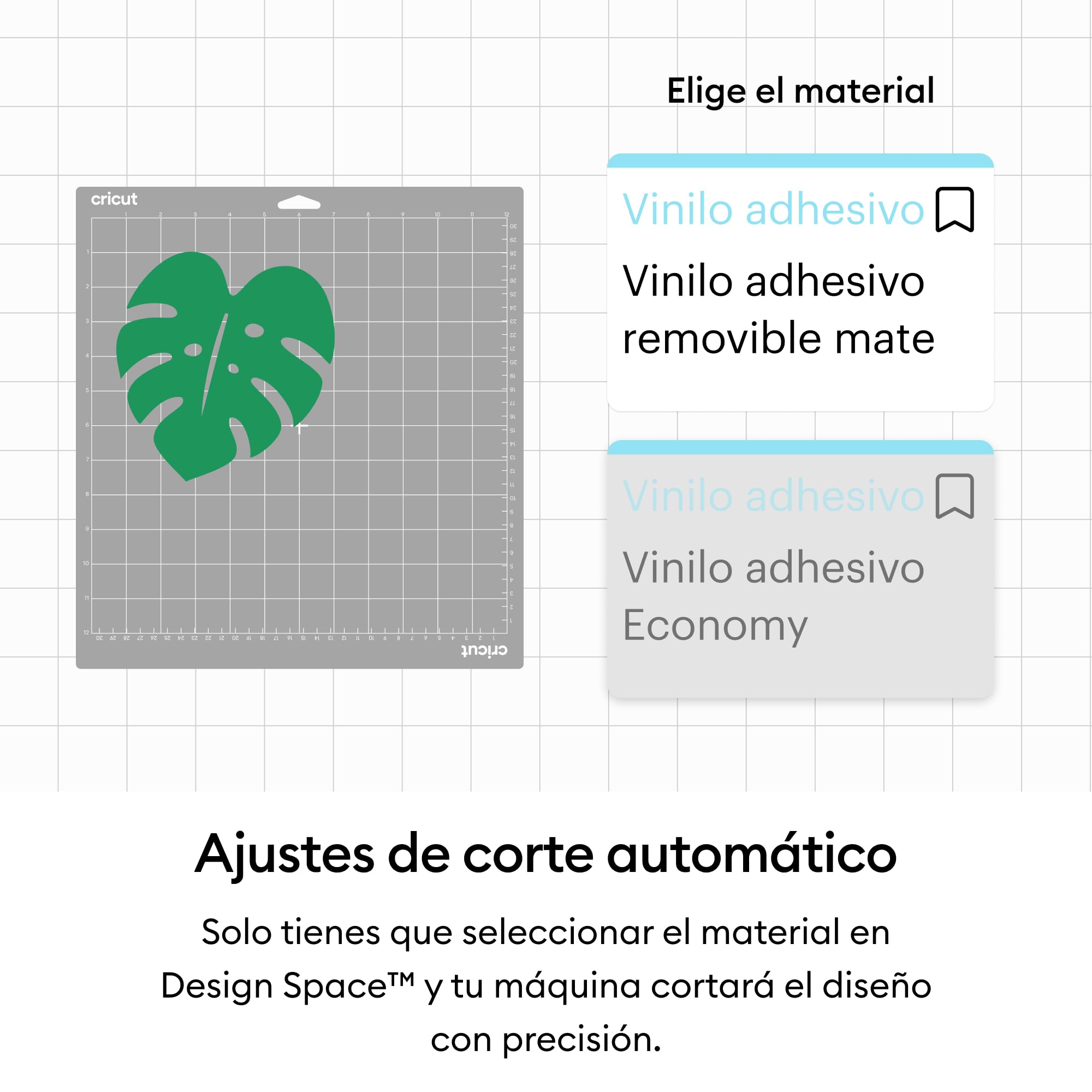 Cricut Vinilo Adhesivo Permanente Crema Mate | 1 Lámina | 30,5 cm x 1,2 m | Vinilo para Máquinas de Corte