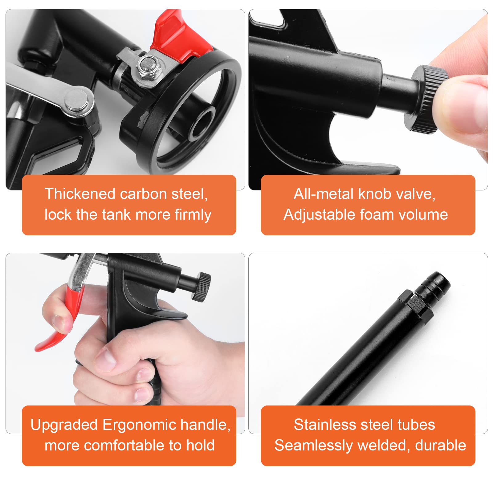 Pistola Schiuma Poliuretanica Professionale - Con Ugello PTFE Per Applicazione Precisa - Foto 5