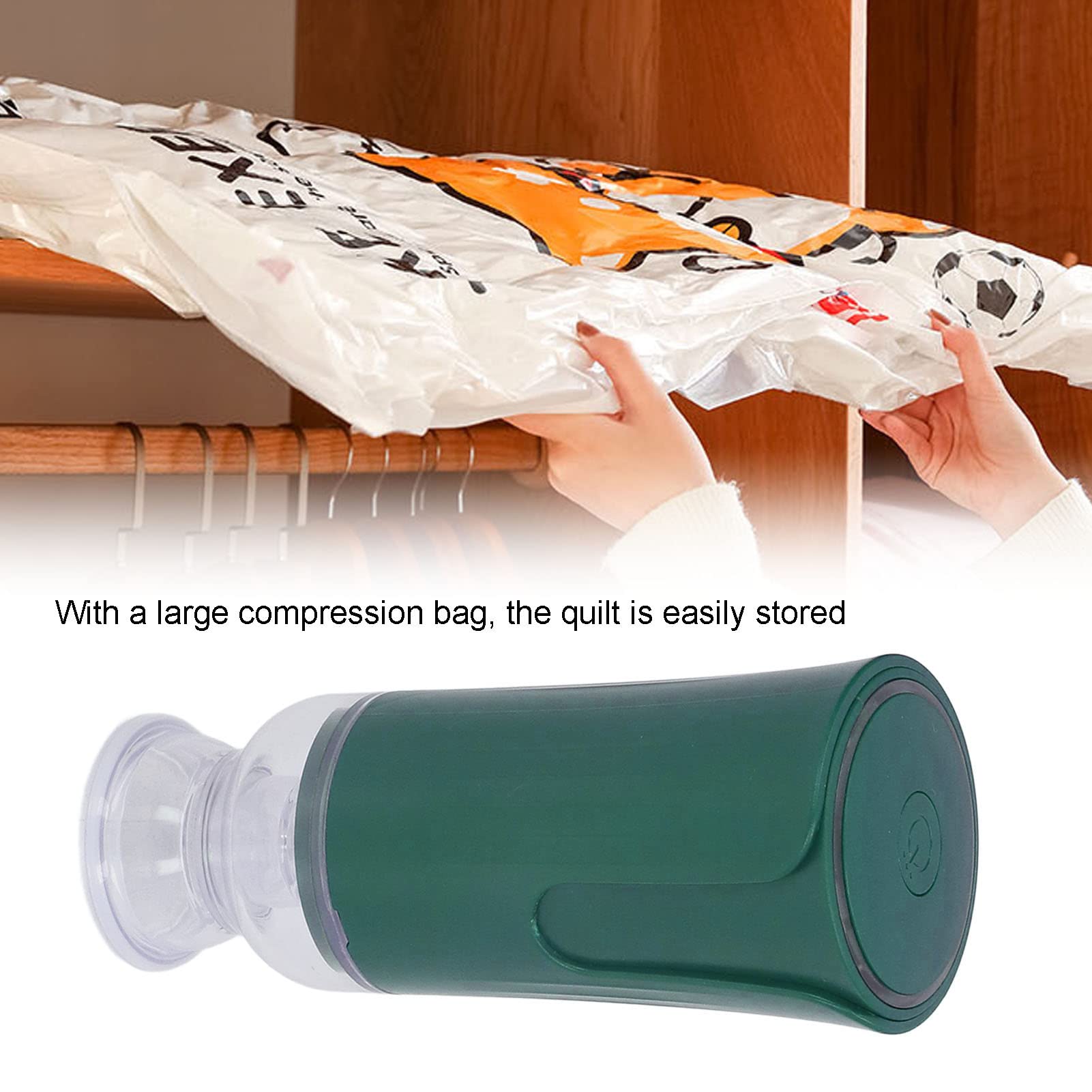 Mini-vacuümmachine, handmatig, vacuümmachine met 10 vacuümzakken en 2 multifunctionele klemmen, voor droge of vochtige levensmiddelen, snacks en opslag van levensmiddelen