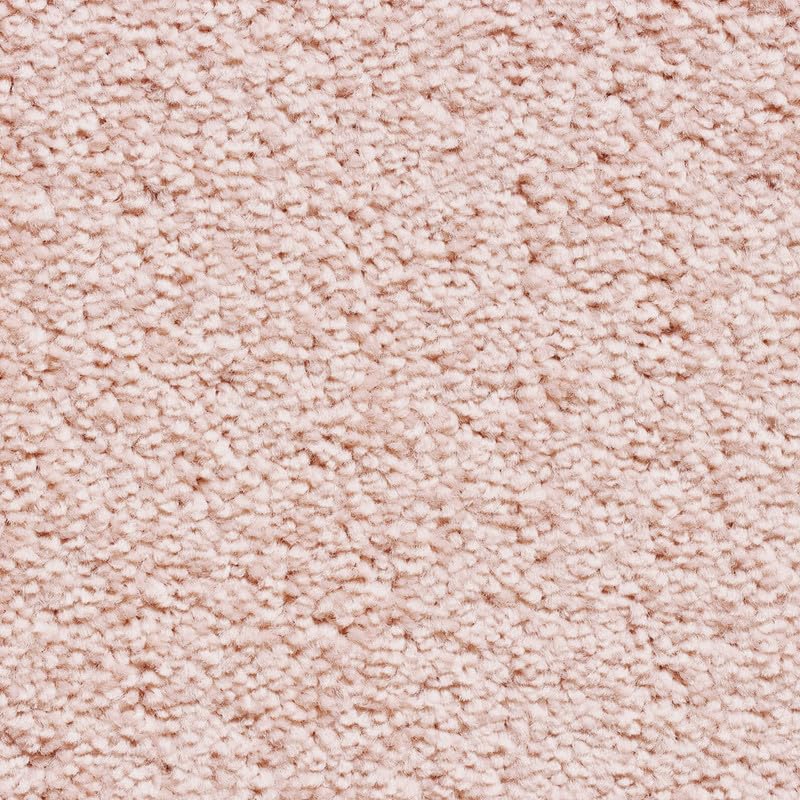 Tuda Carpet | Serene 10mm Pile Saxony Carpet with Action Backing, 12mm Total Height | Pale Pink (310) - 4m x 4.5m (13ft1" x 14ft9")