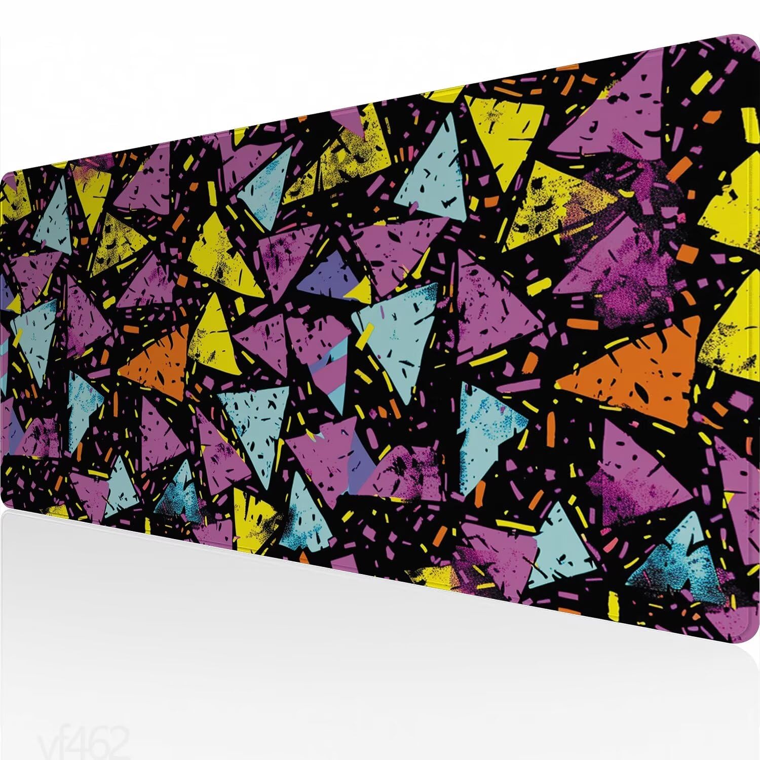YF-462 Duża podkładka pod mysz 1200 x 600 x 3 mm, podkładka pod mysz do gier, graffiti, podkładka na biurko, wodoodporna, zszyte krawędzie, antypoślizgowa gumowa podstawa, zwiększona precyzja i