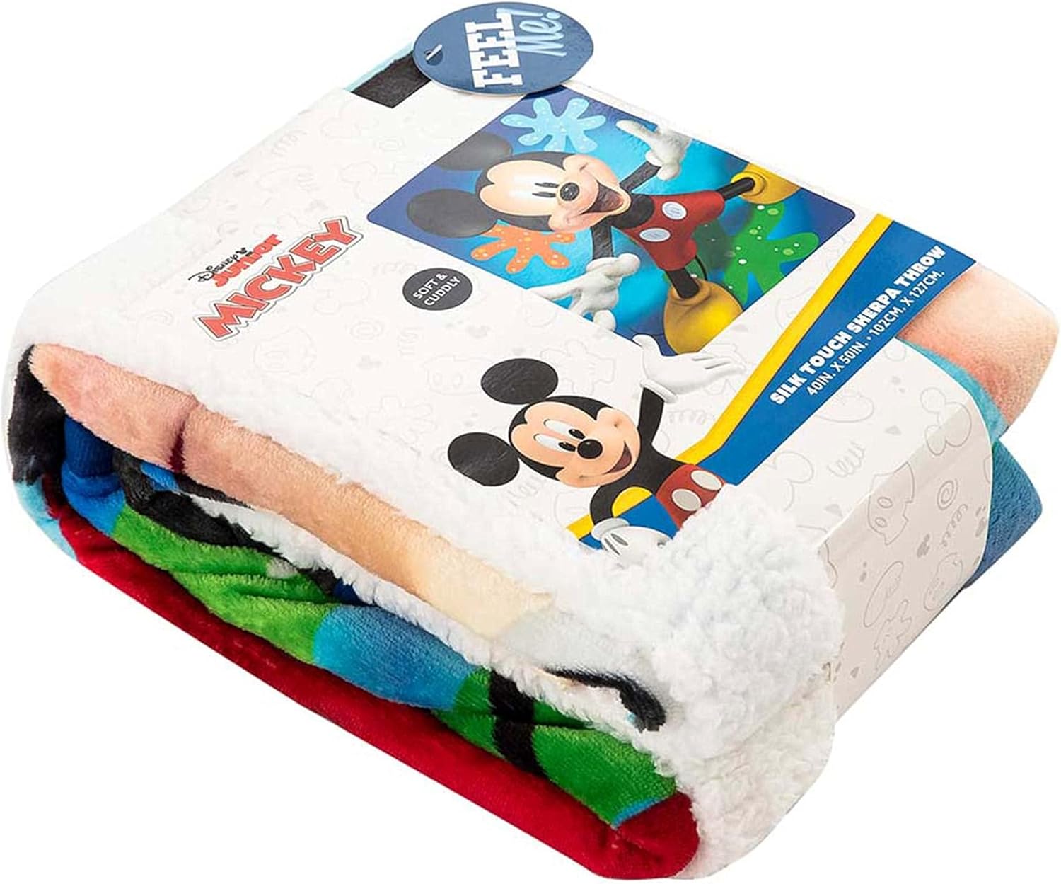 Northwest Mickey Mouse Silk Touch Sherpa Throw Blanket, 60" x 80", Buddies Rule