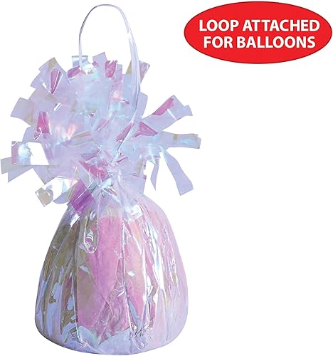 Miniatura 6 de Beistle 50804-ASST 12 Piezas Color Surtido, globo de pesos con envoltura metálica