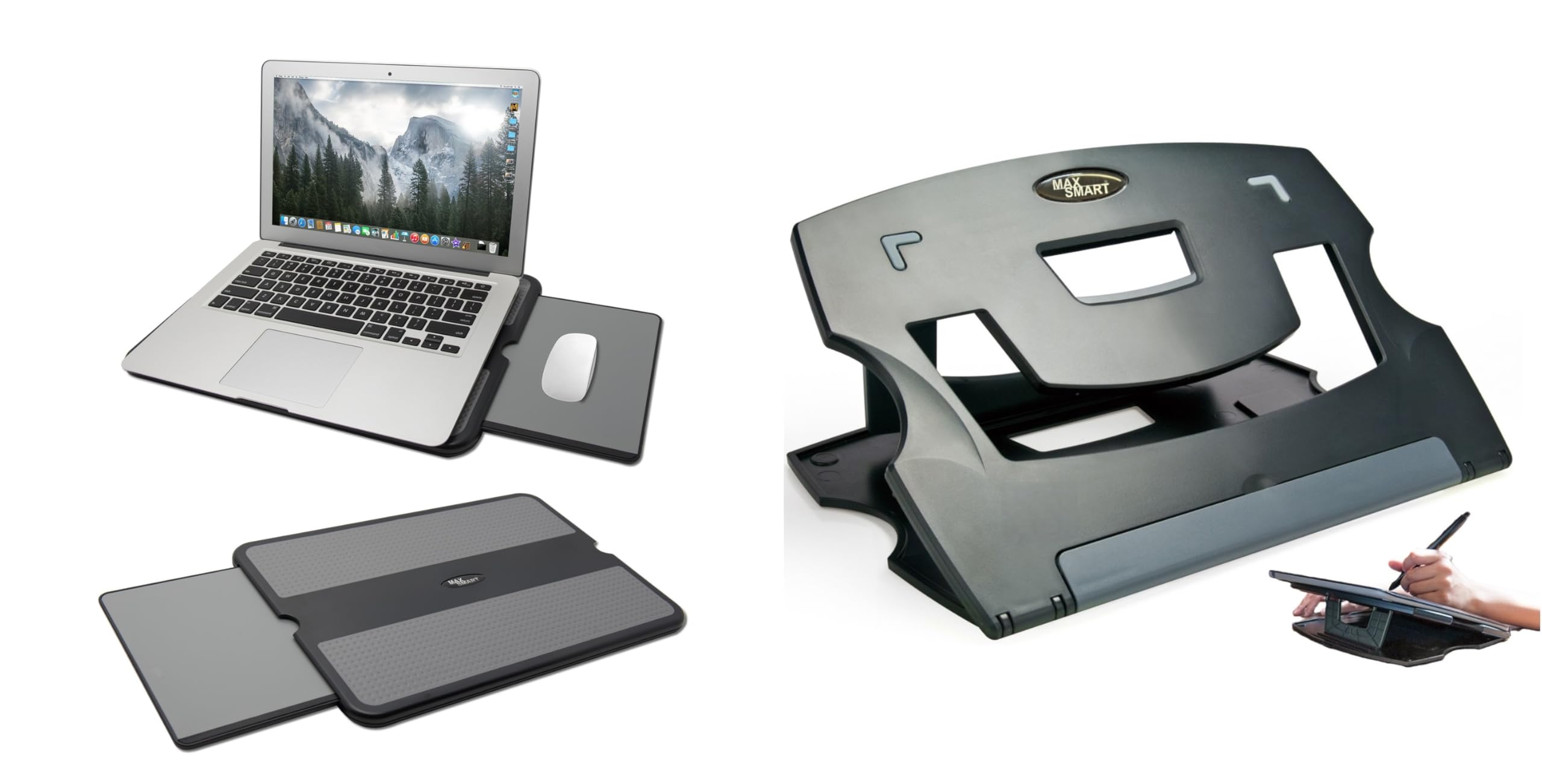 Amazon.com: Max Smart Laptop Lap Pad and Adjustable Tablet Stand for ...