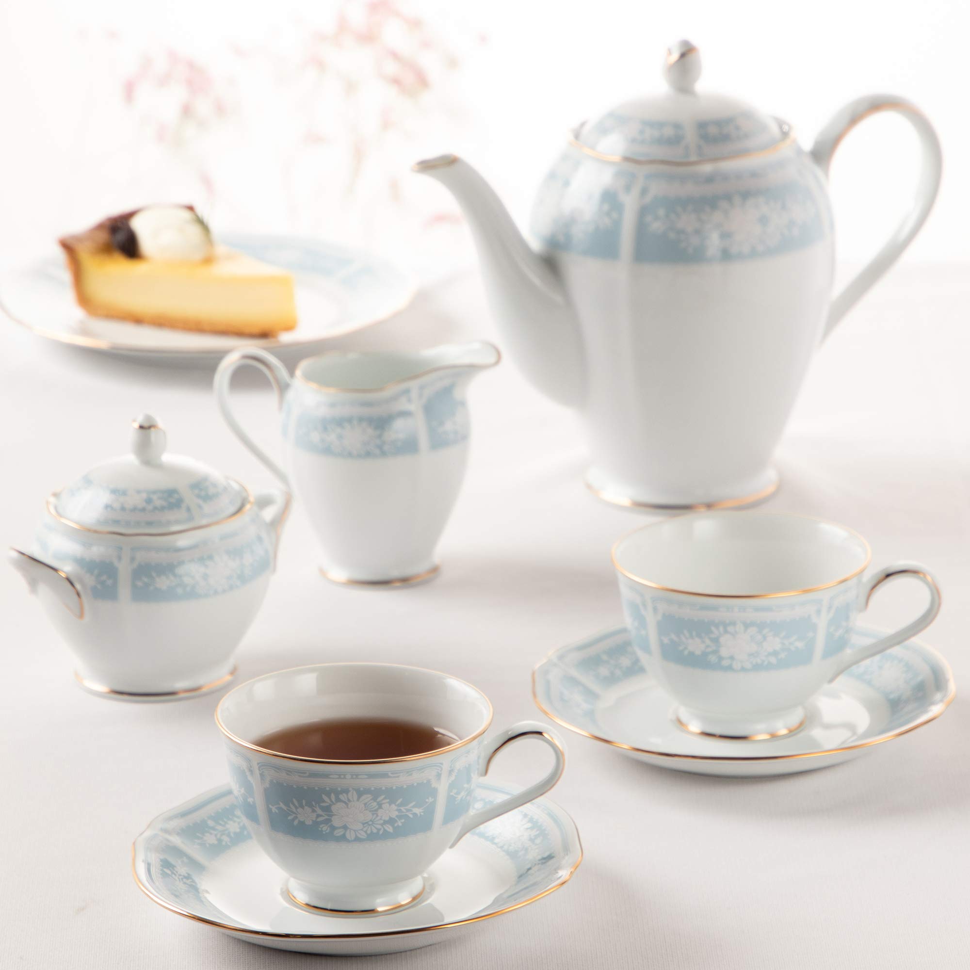 Amazon.com: Noritake 9515A/1507 Fine Porcelain Lacewood Gold, 7.1